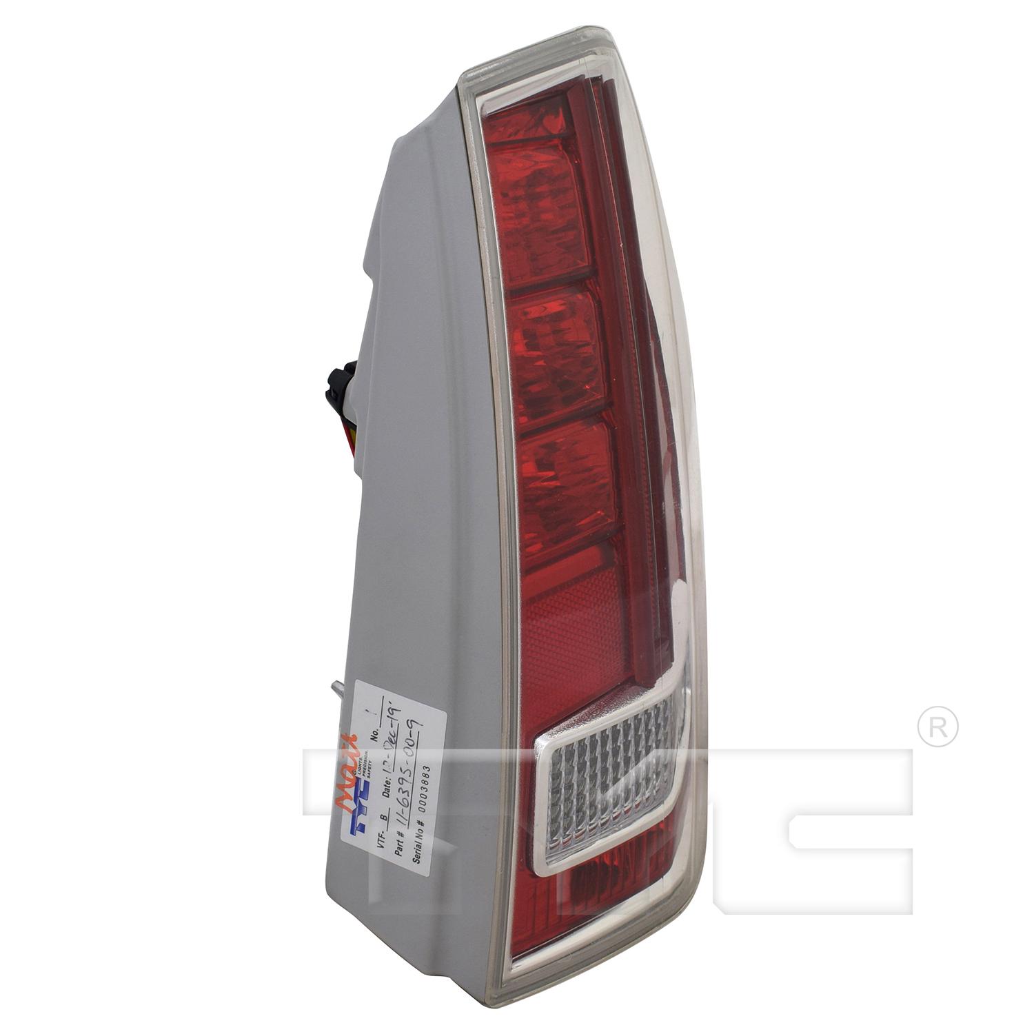 TYC 116395009 Tail Light Assembly product image 3 of 6