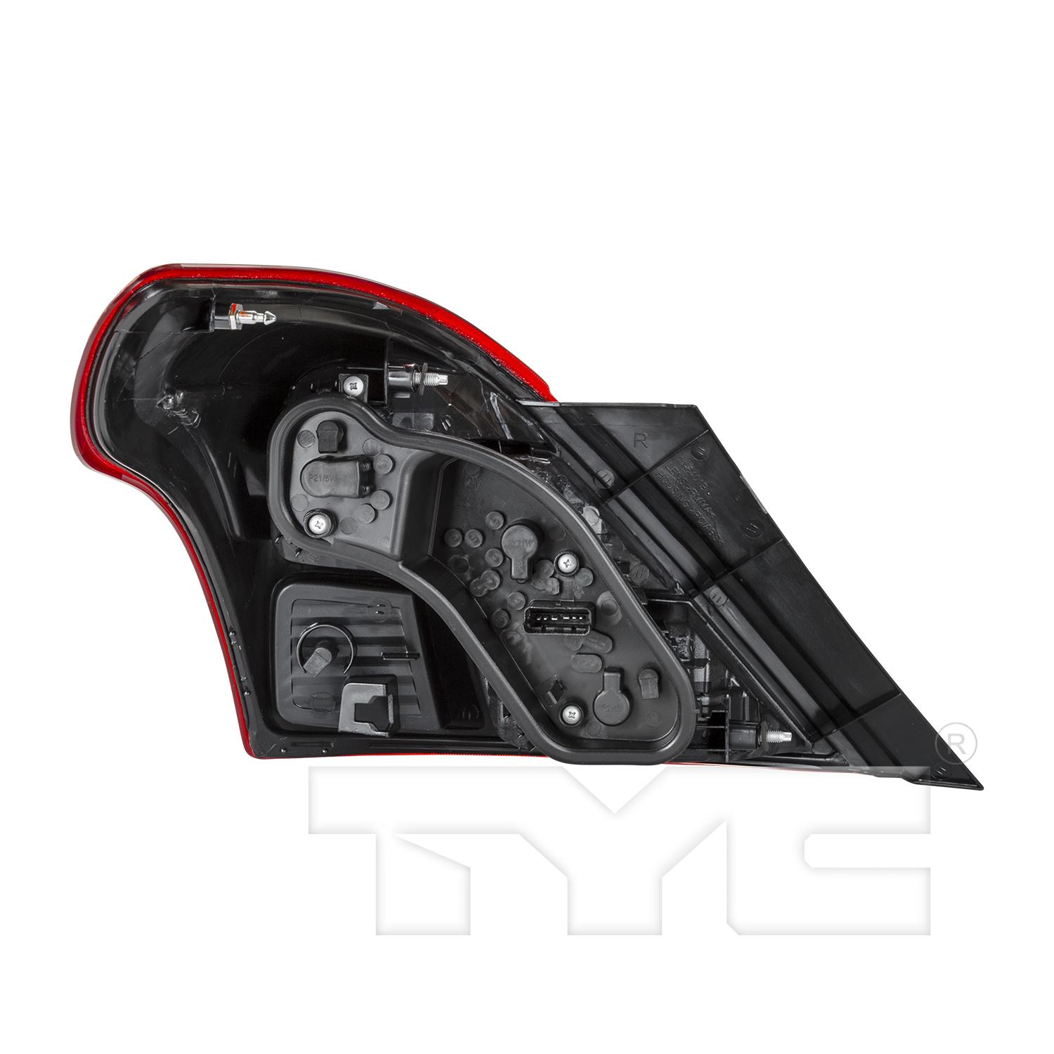 TYC 11640100 Tail Light Assembly product image 2 of 6