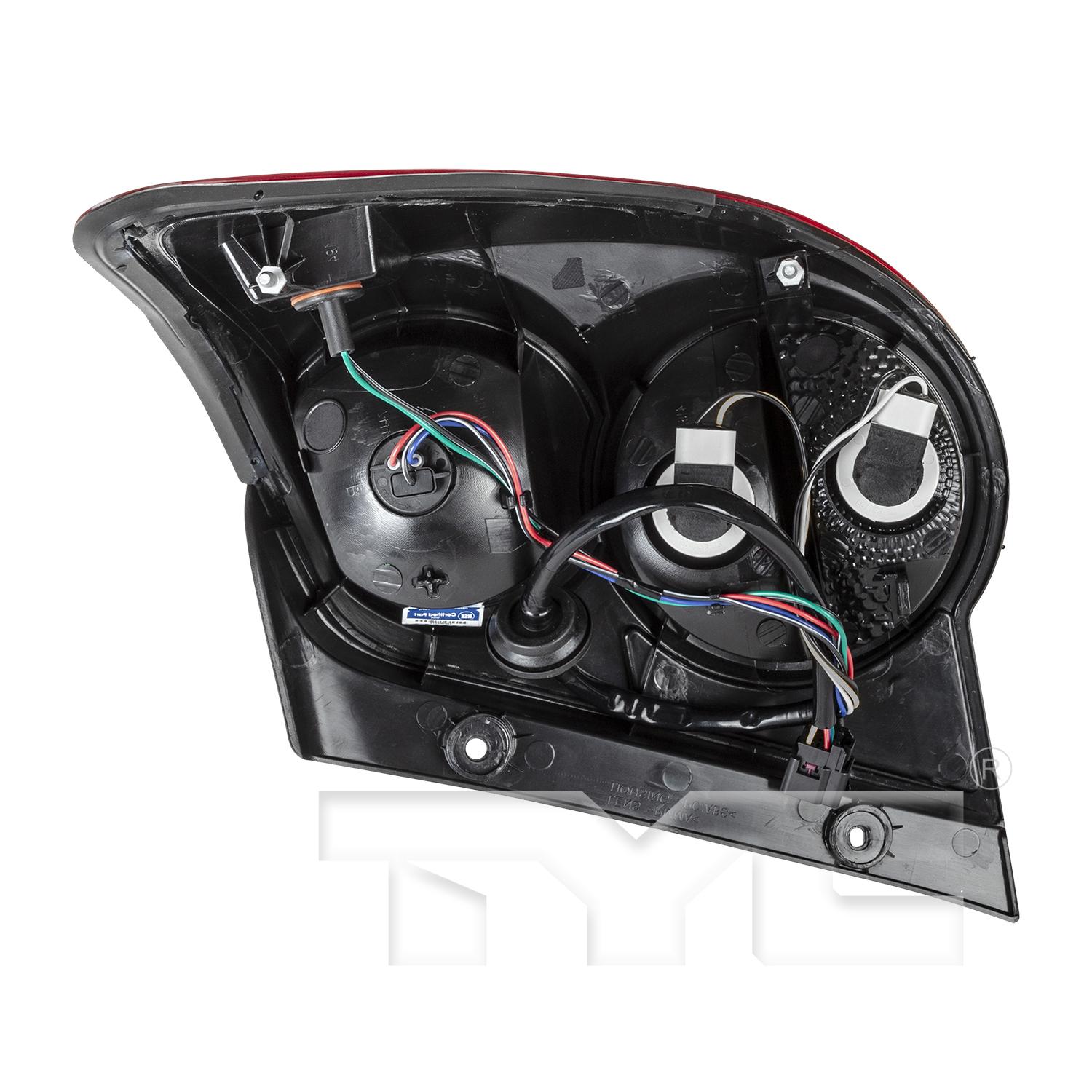 TYC 116420009 Tail Light Assembly product image 2 of 6