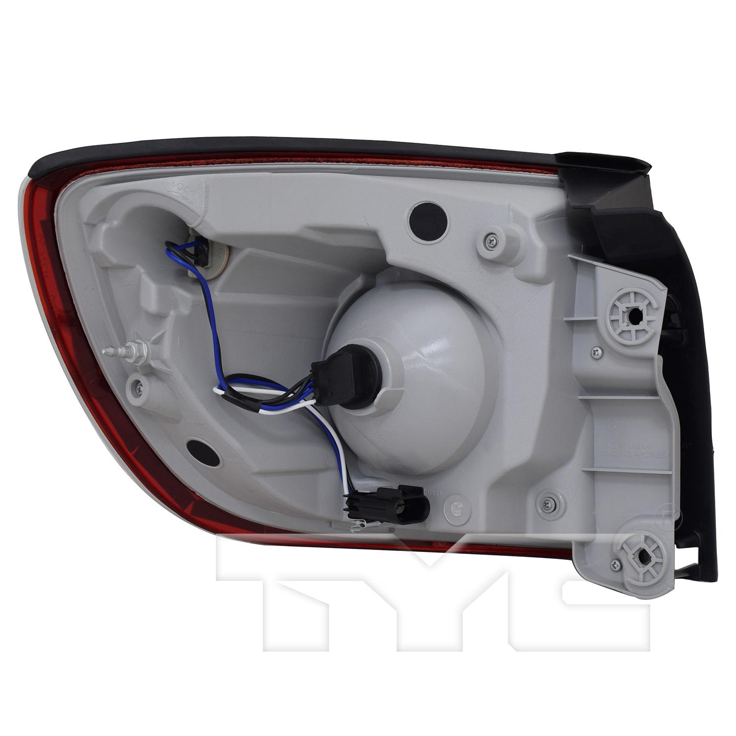 TYC 11643100 Tail Light Assembly product image 2 of 6