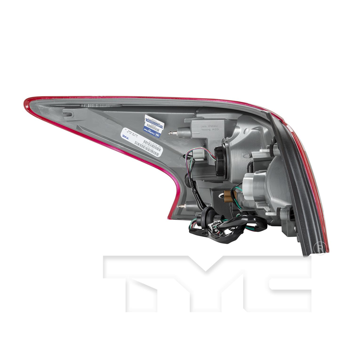 TYC 11648300 Tail Light Assembly product image 4 of 6