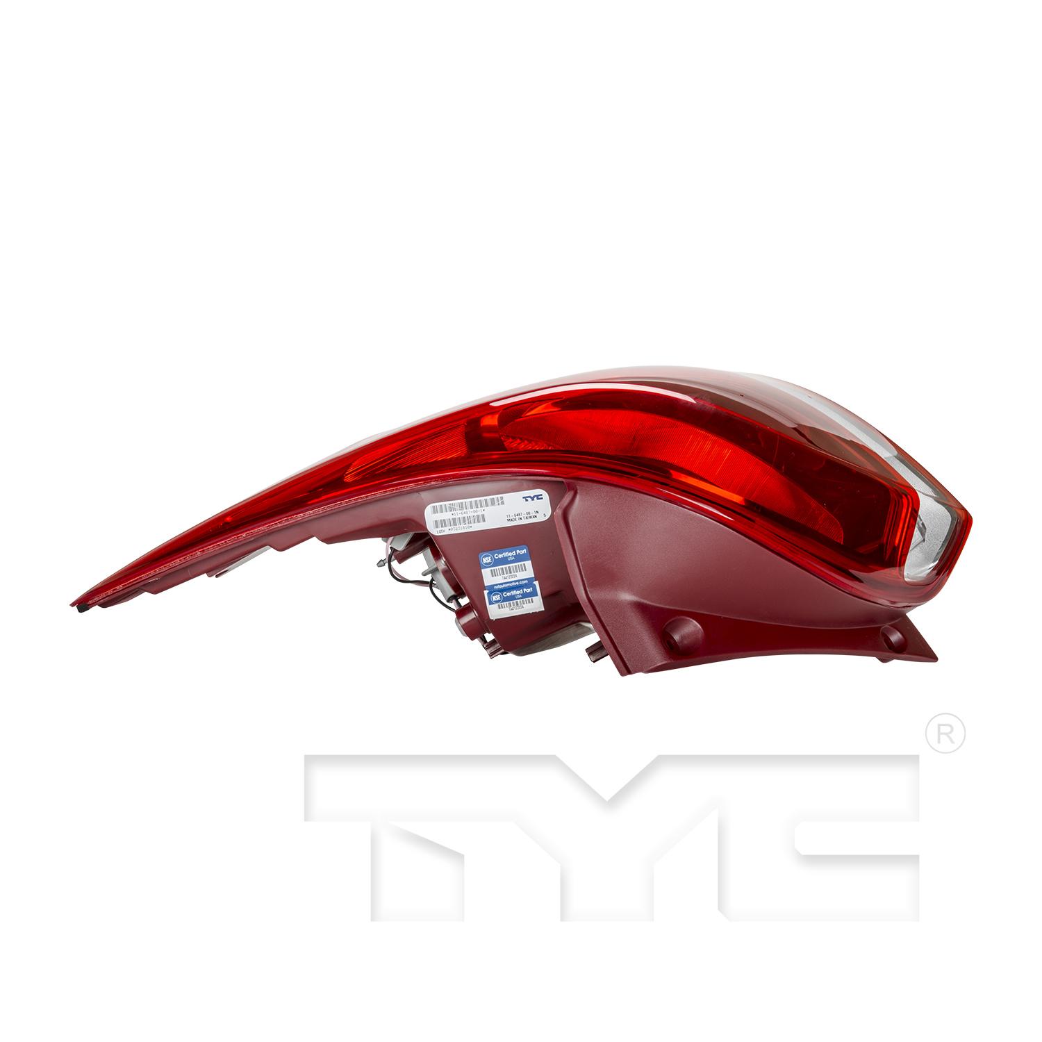 TYC 11648700 Tail Light Assembly product image 5 of 6