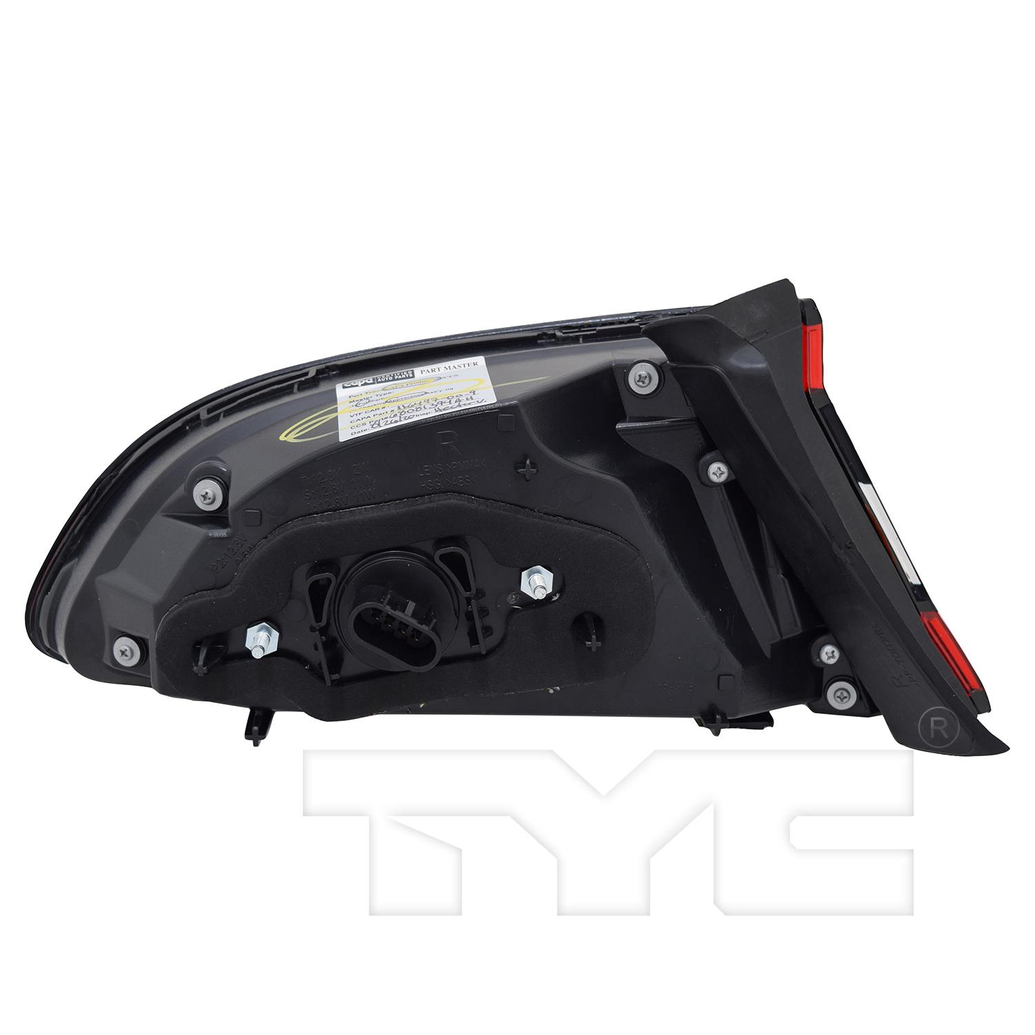 TYC 116497009 Tail Light Assembly product image 2 of 6