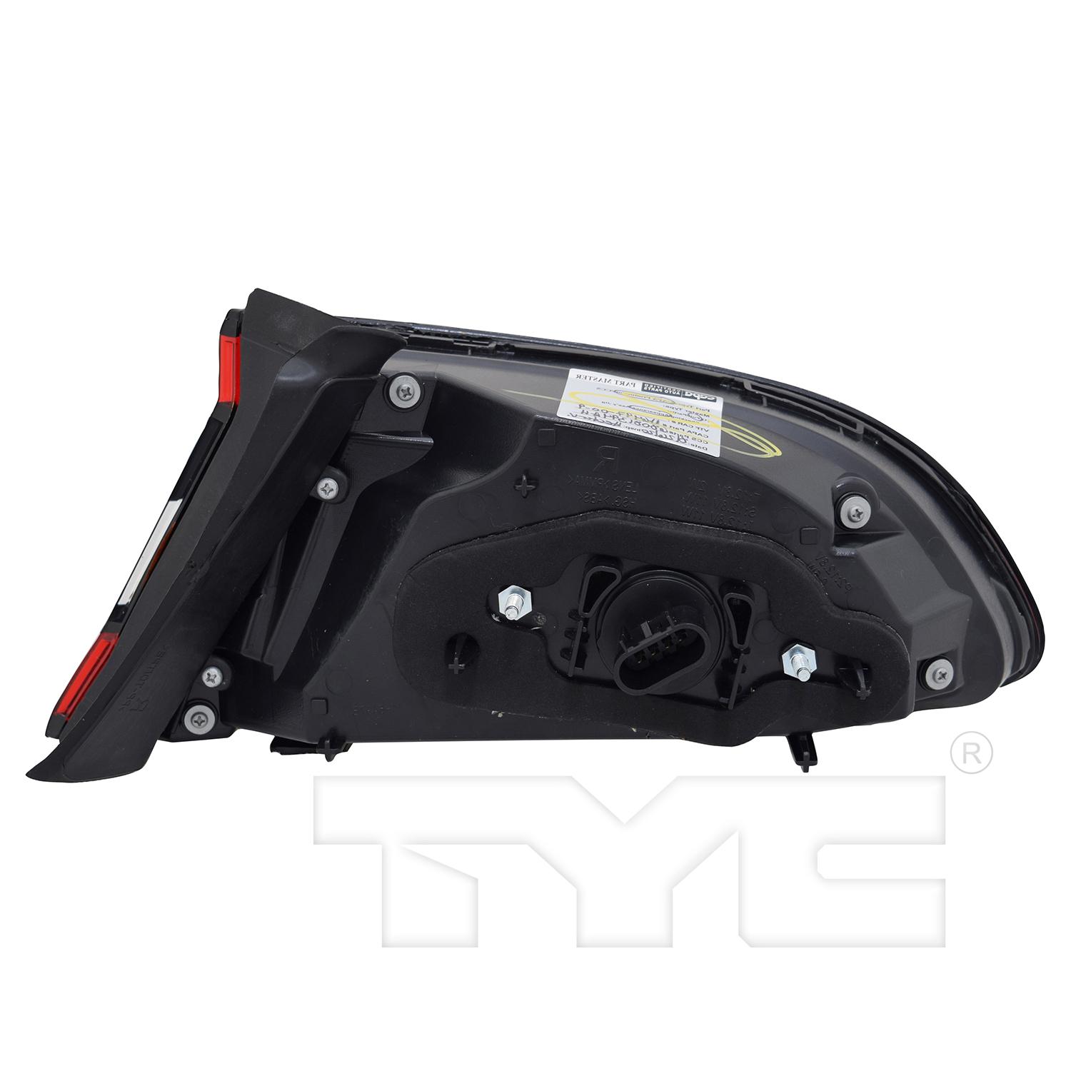 TYC 116498009 Tail Light Assembly product image 2 of 6