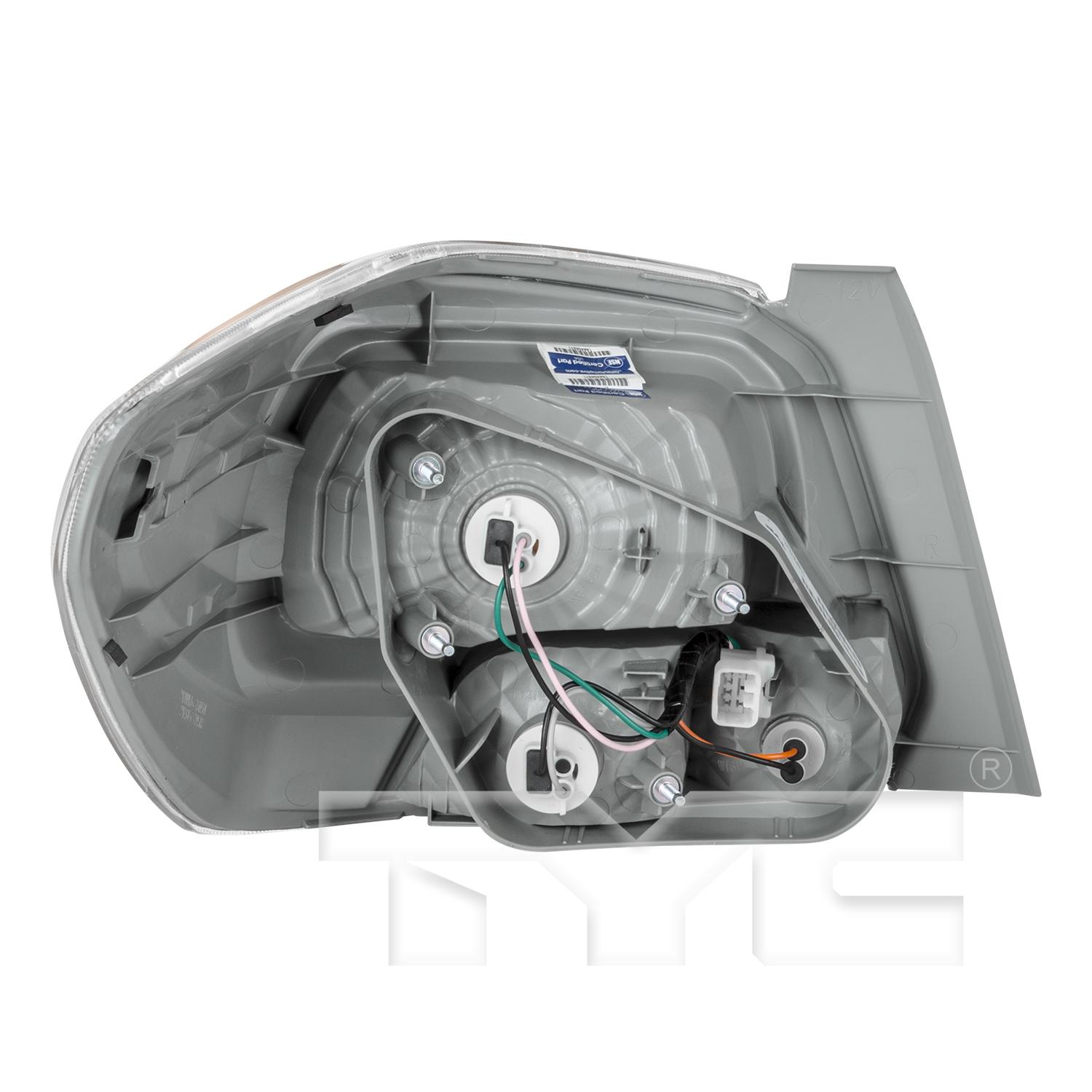 TYC 11649900 Tail Light Assembly product image 2 of 6