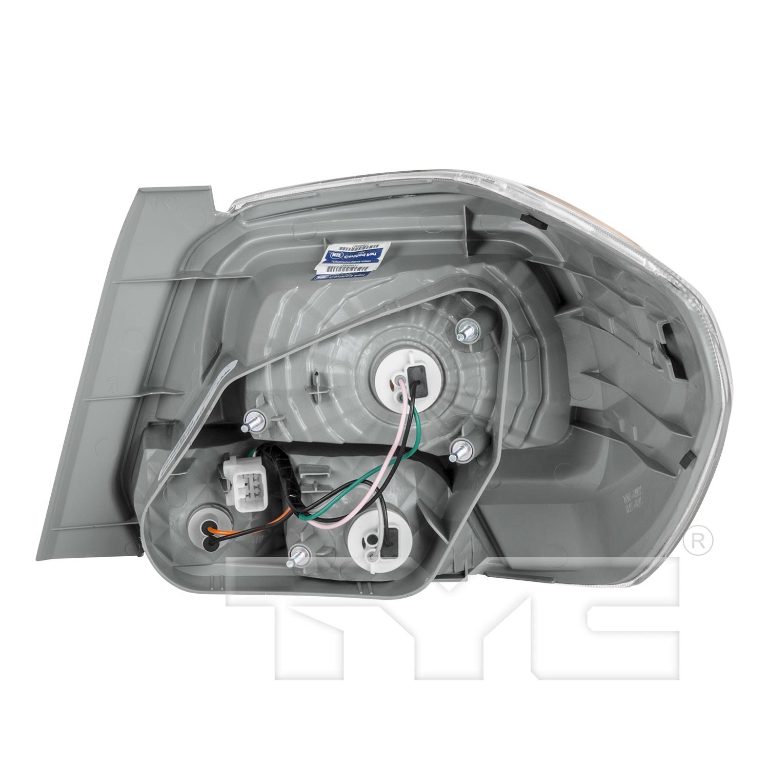 TYC 11650000 Tail Light Assembly product image 2 of 6