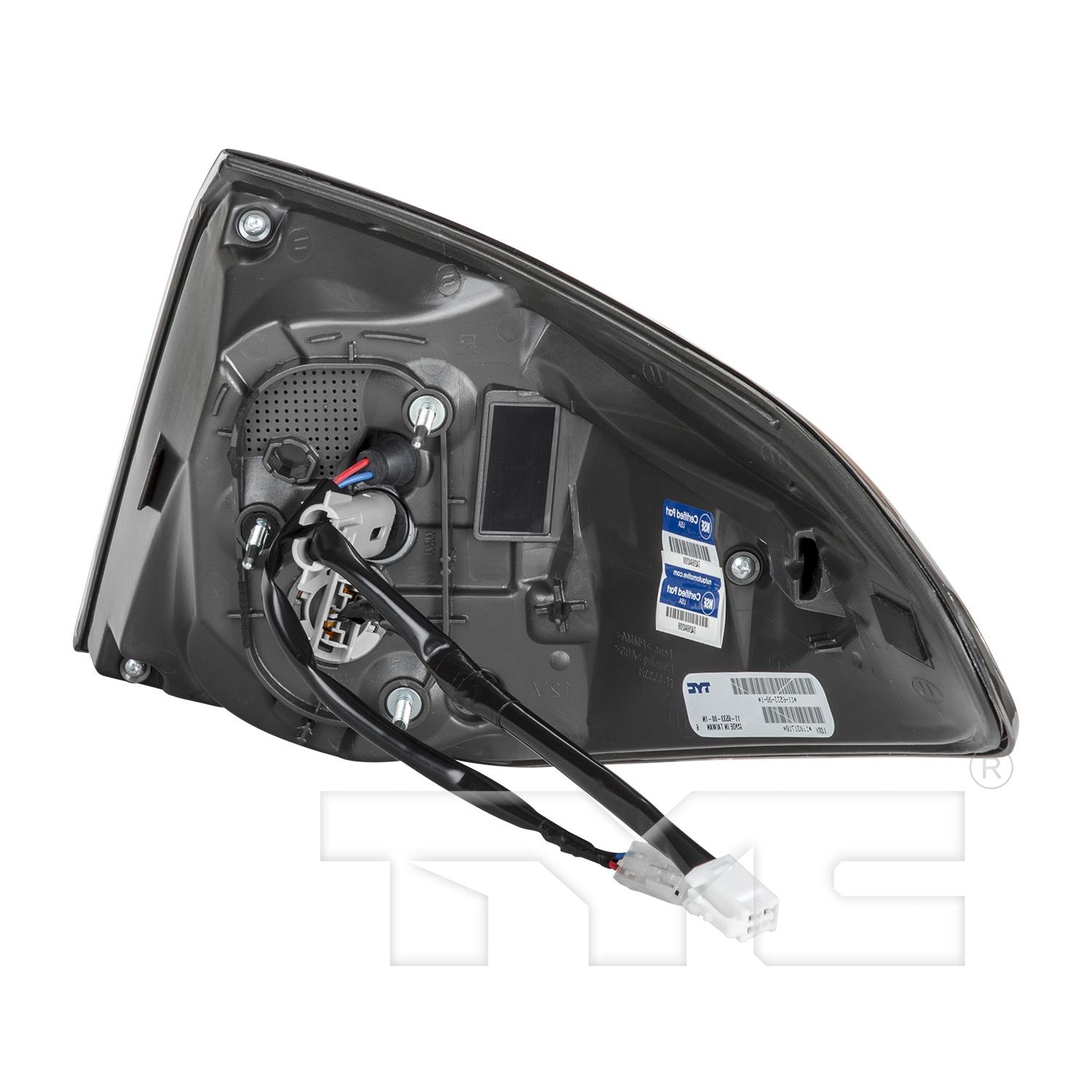 TYC 11653400 Tail Light Assembly product image 5 of 12