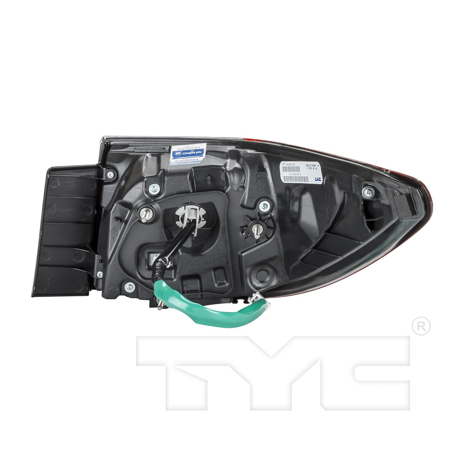 TYC 11654600 Tail Light Assembly product image 2 of 6