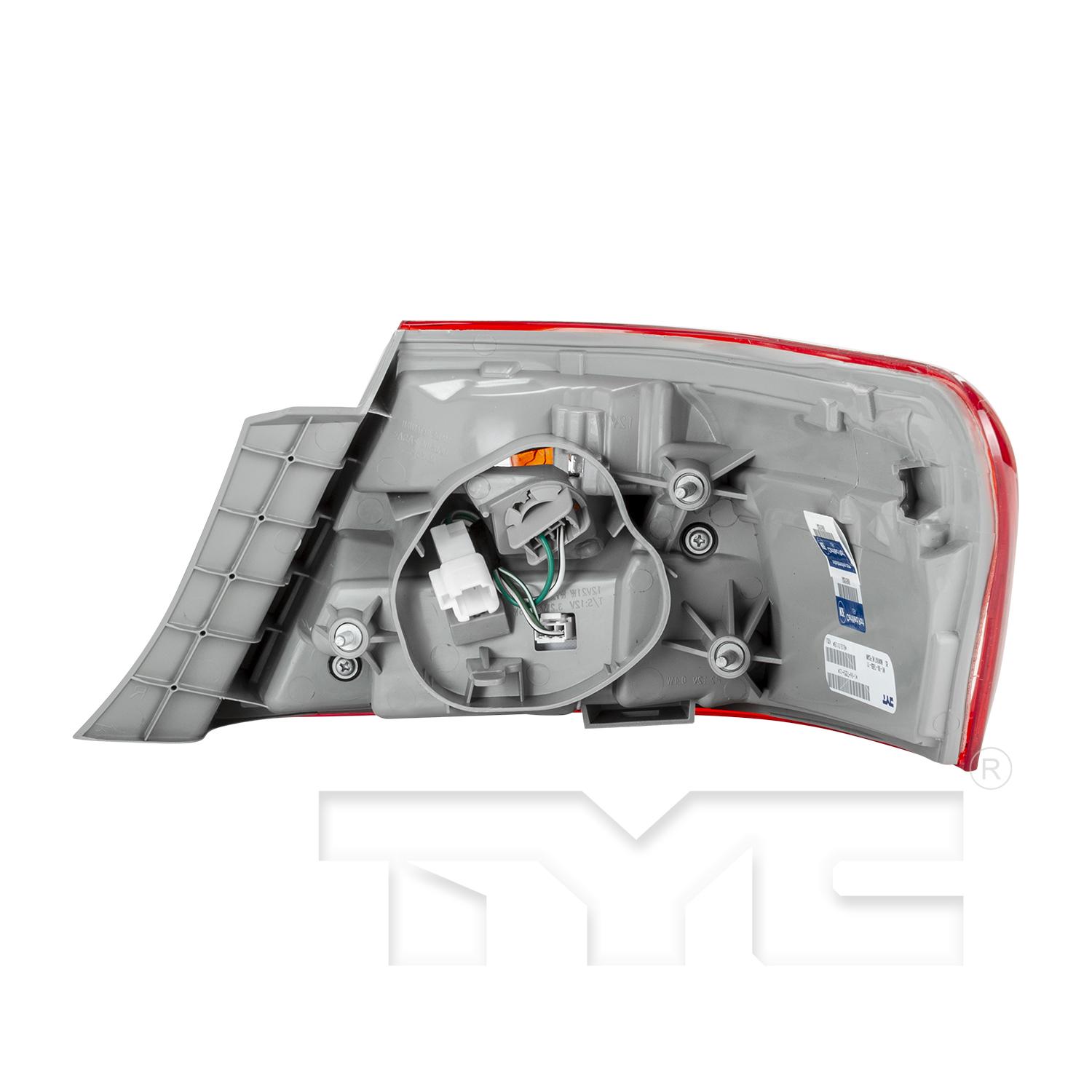 TYC 11655800 Tail Light Assembly product image 2 of 6