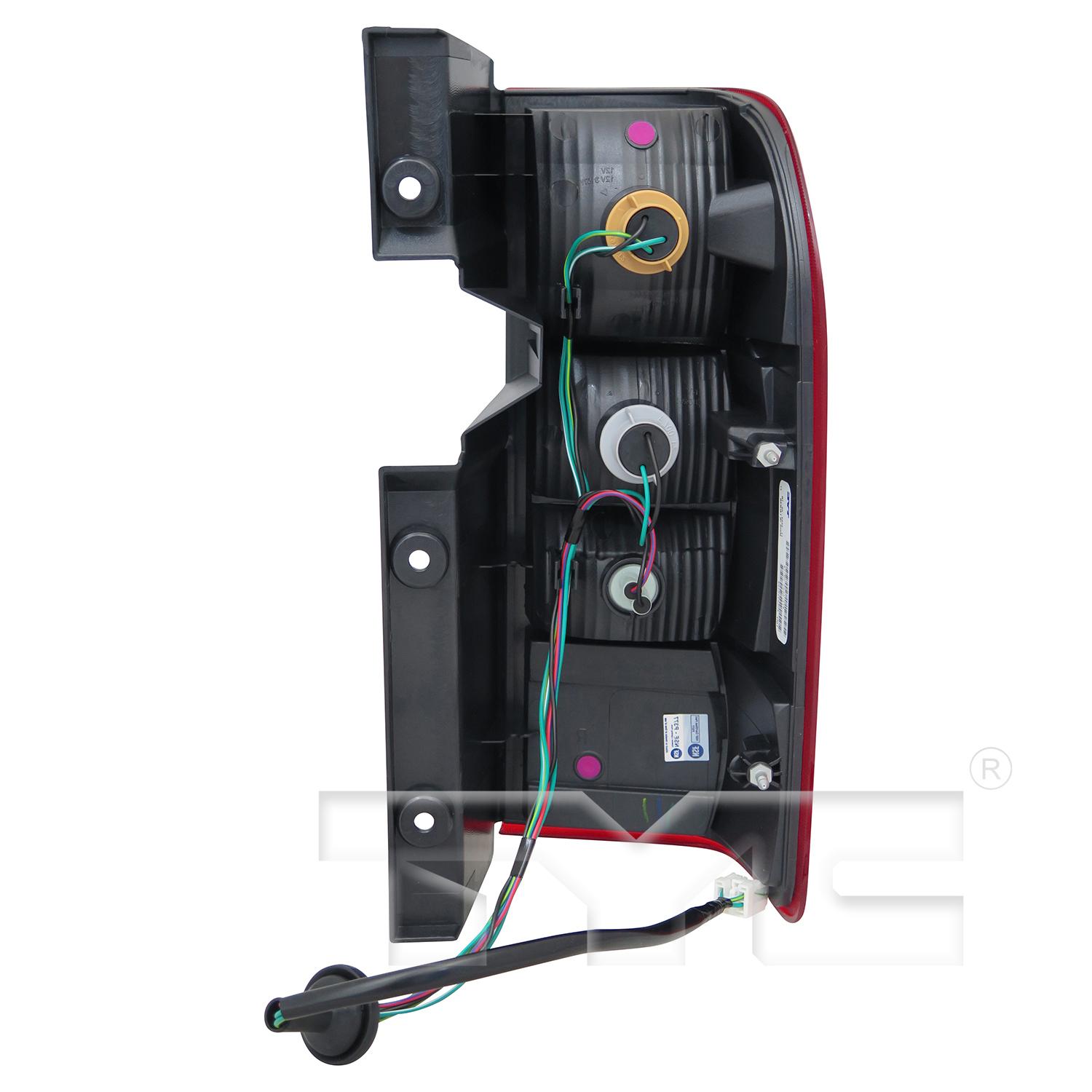 TYC 11661000 Tail Light Assembly product image 2 of 6