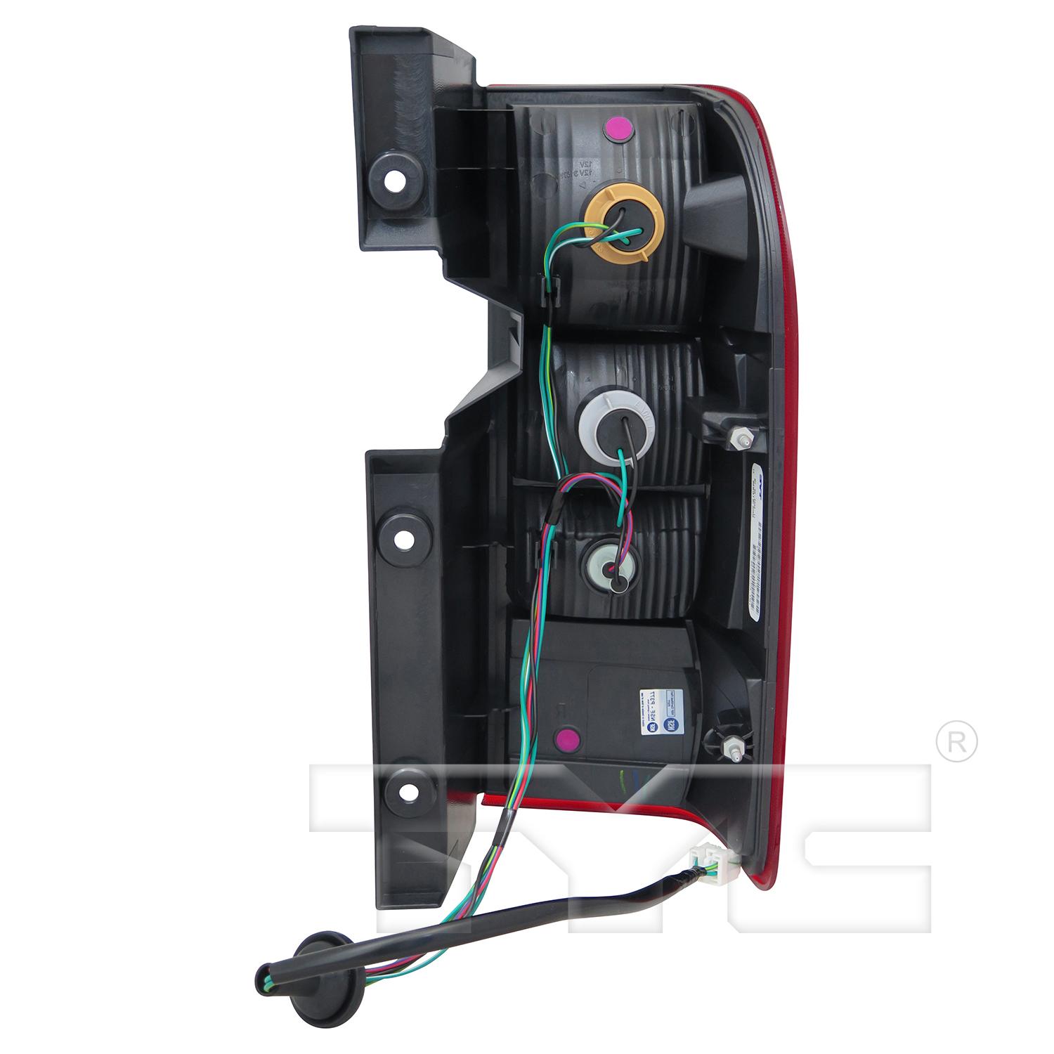 TYC 116610009 Tail Light Assembly product image 2 of 6