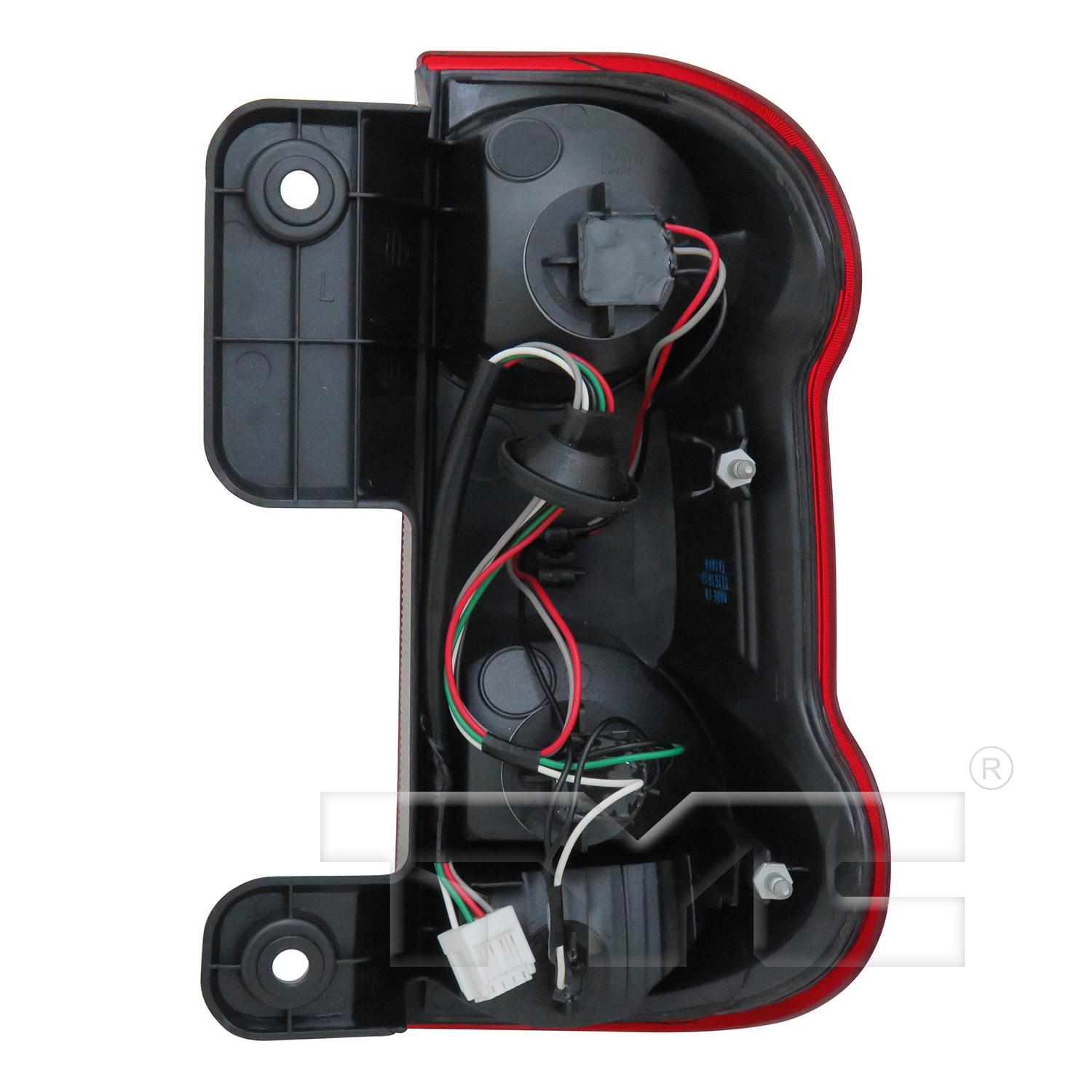 TYC 11661500 Tail Light Assembly product image 4 of 8