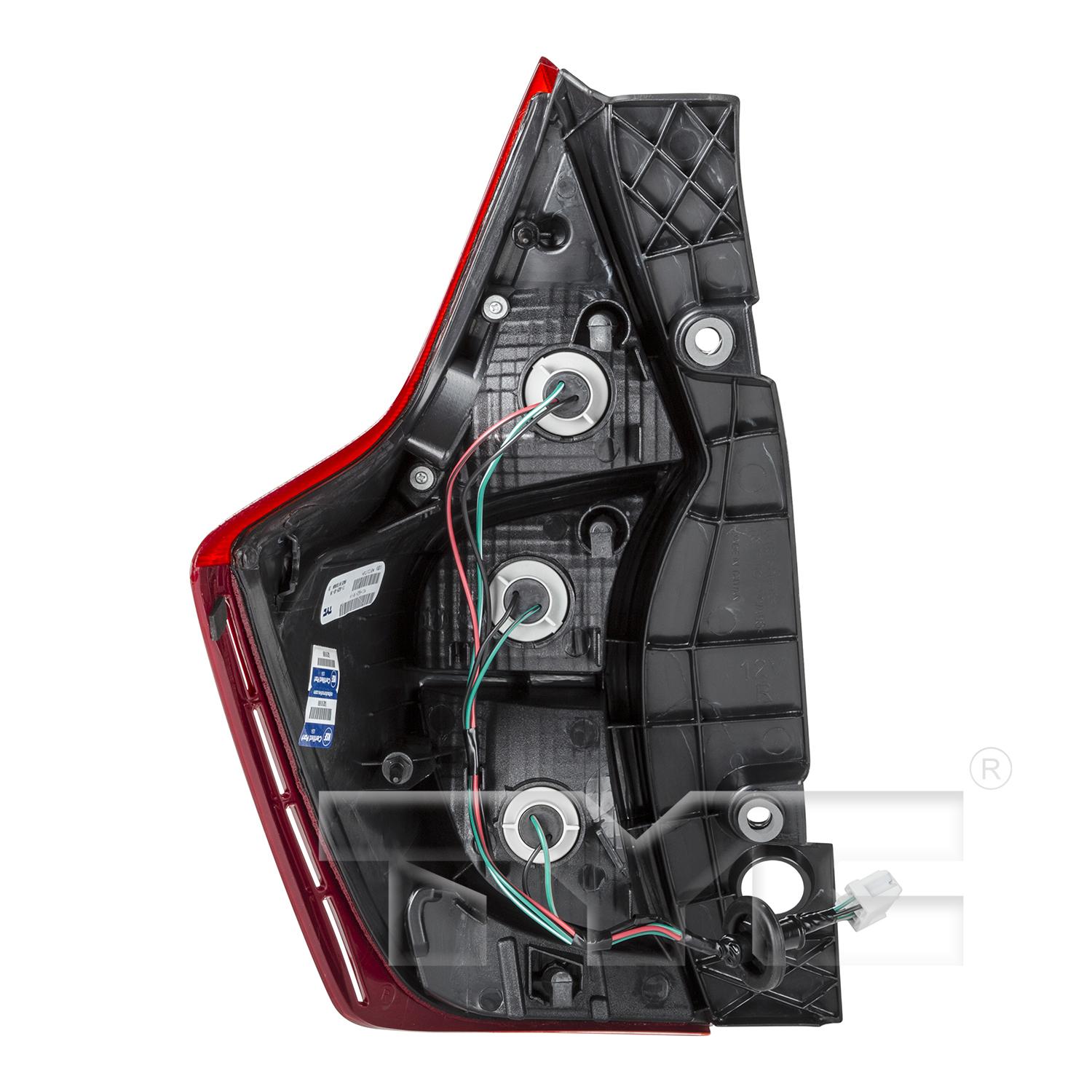 TYC 116629009 Tail Light Assembly product image 2 of 6
