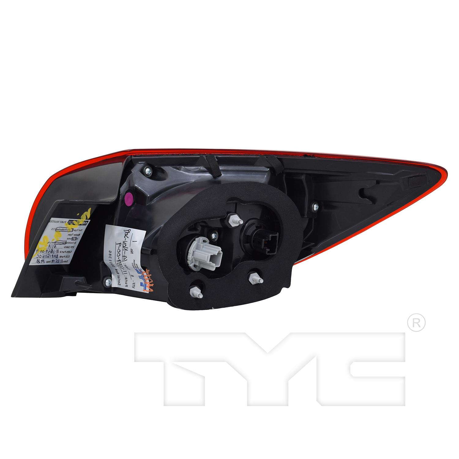 TYC 116660009 Tail Light Assembly product image 2 of 6