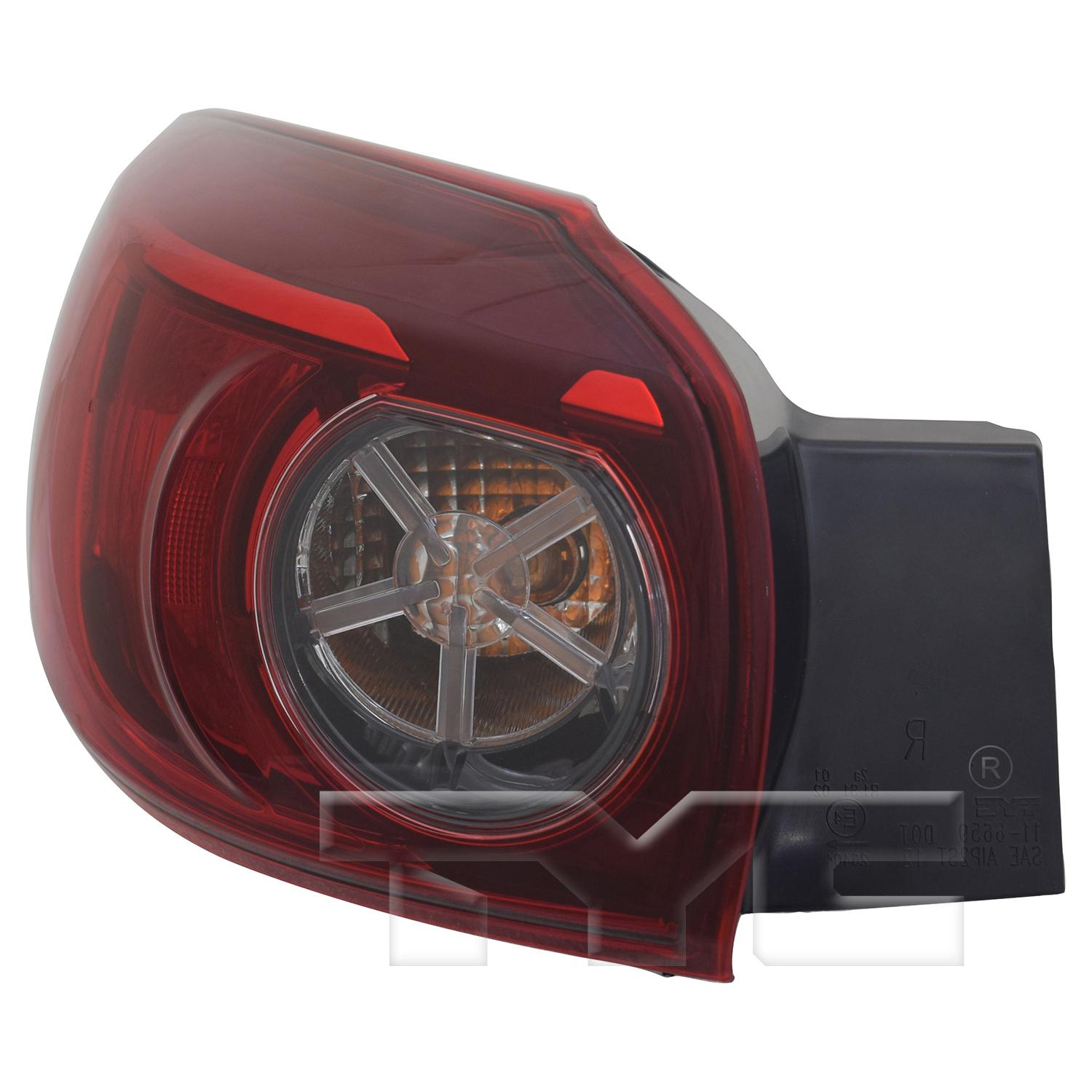 TYC 116660009 Tail Light Assembly product image 3 of 6