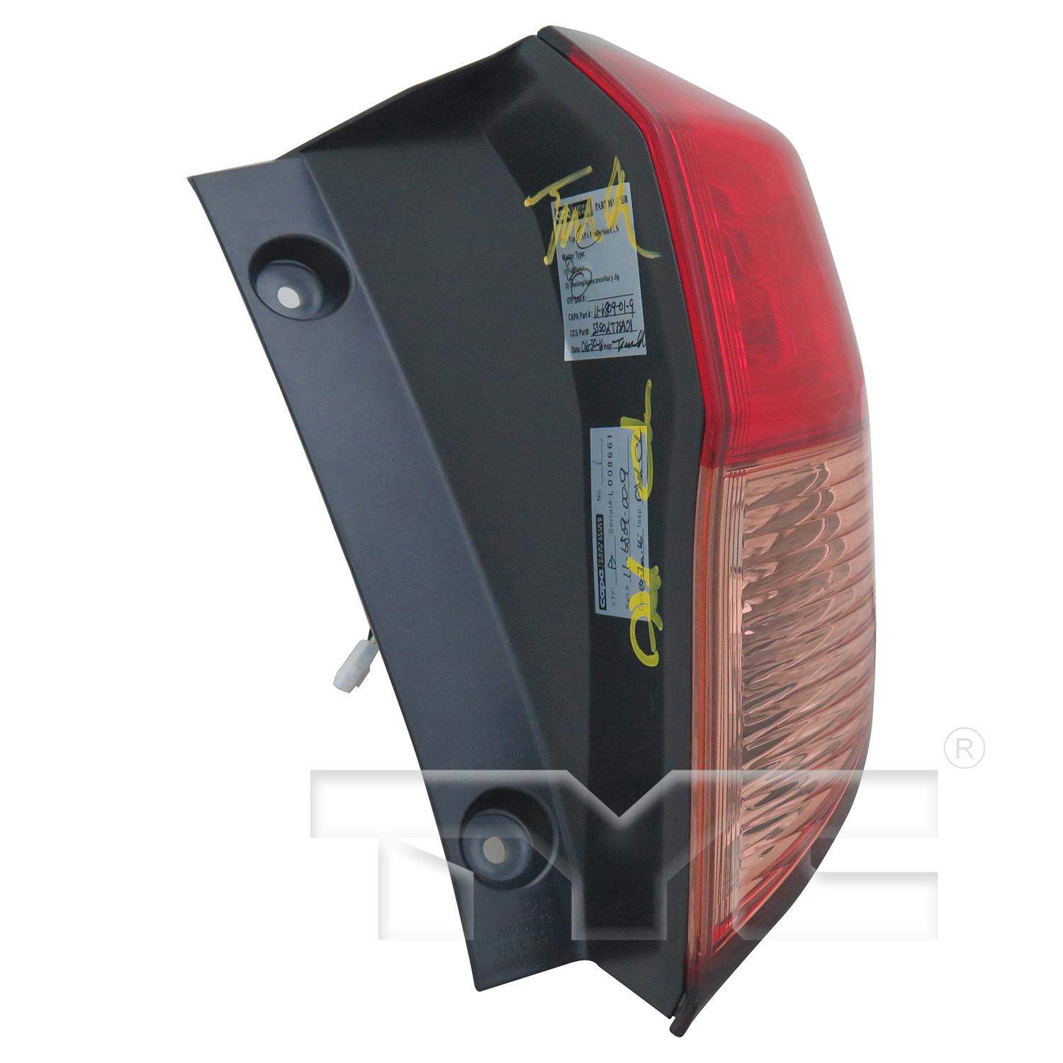 TYC 116809019 Tail Light Assembly product image 3 of 6