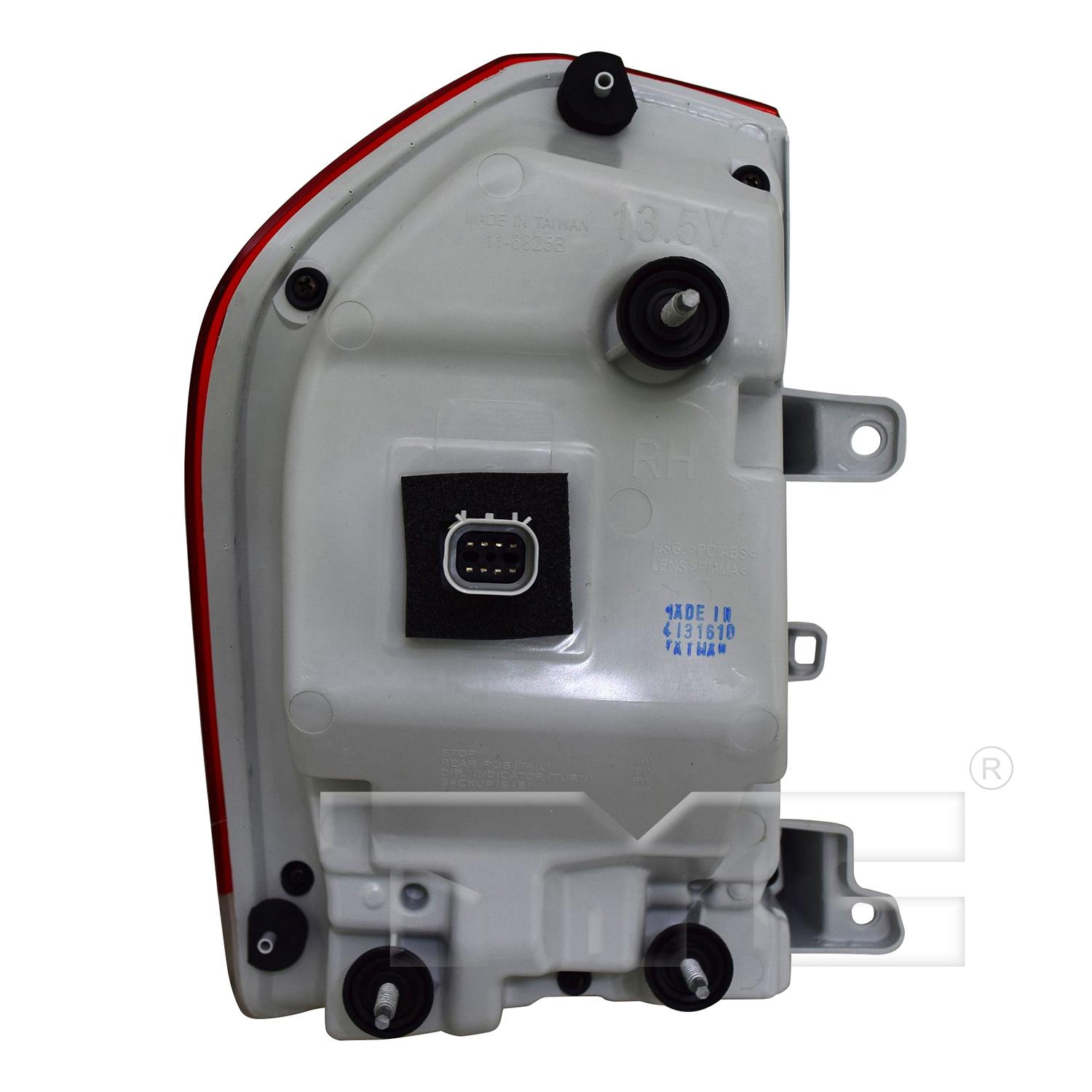 TYC 116825009 Tail Light Assembly product image 2 of 6