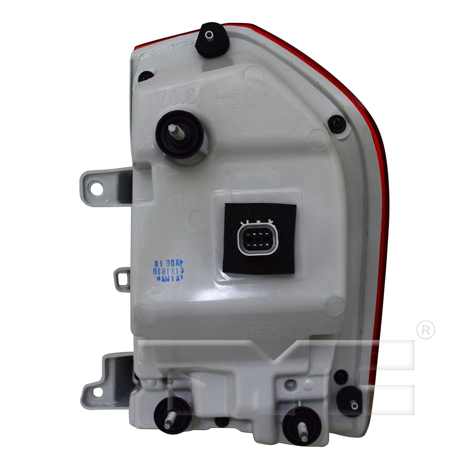 TYC 11682600 Tail Light Assembly product image 2 of 6
