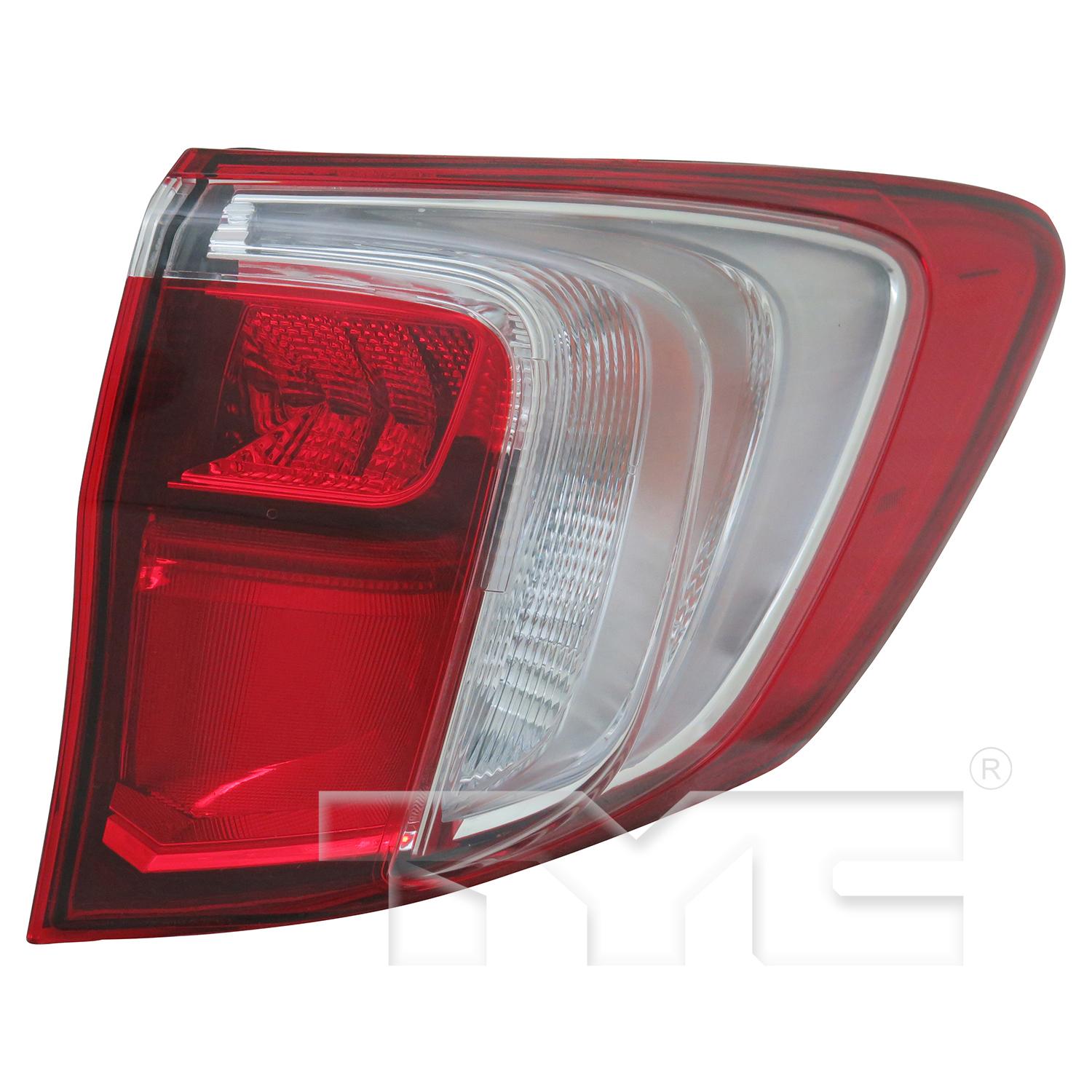 TYC 11684300 Tail Light Assembly product image 1 of 6