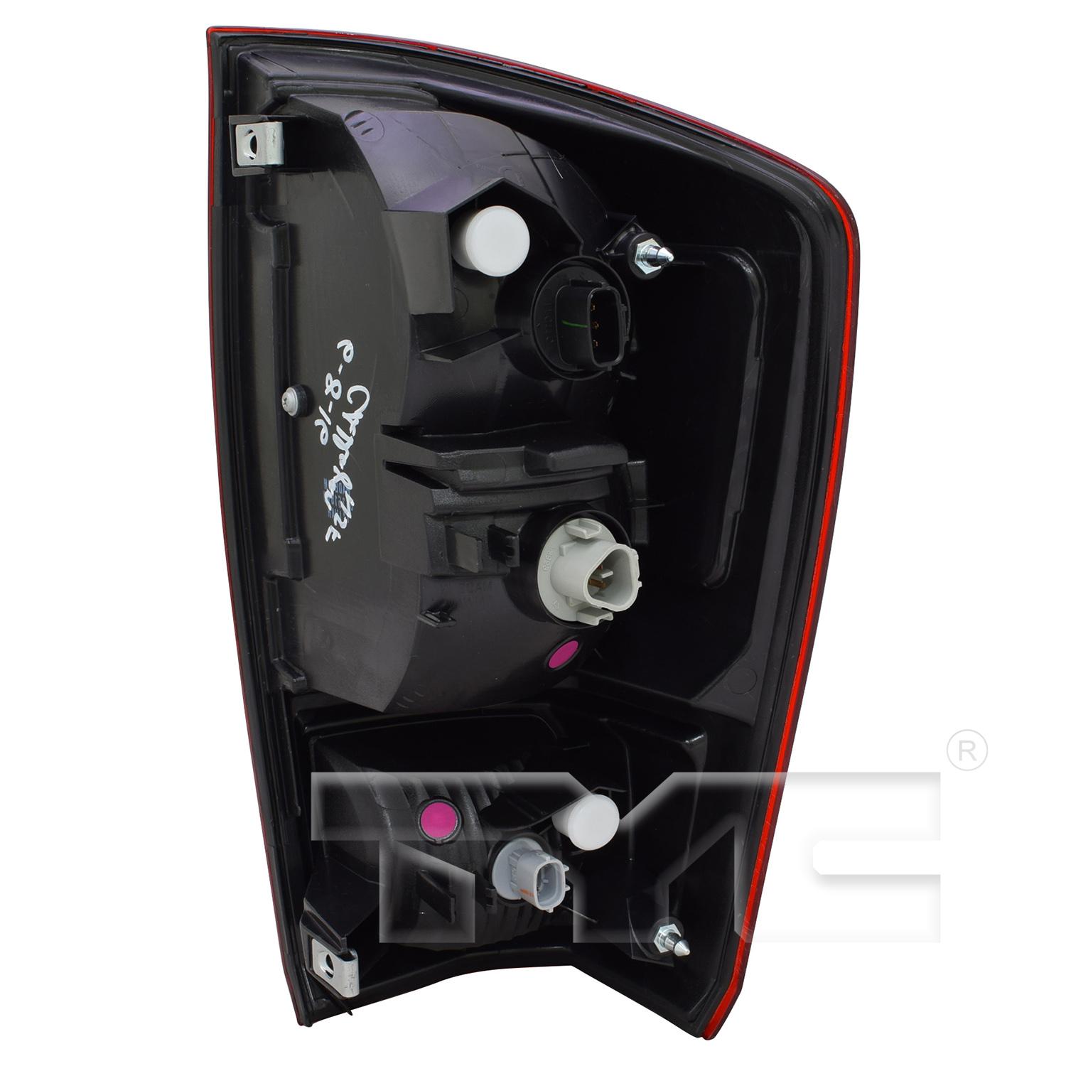 TYC 11685090 Tail Light Assembly product image 2 of 6