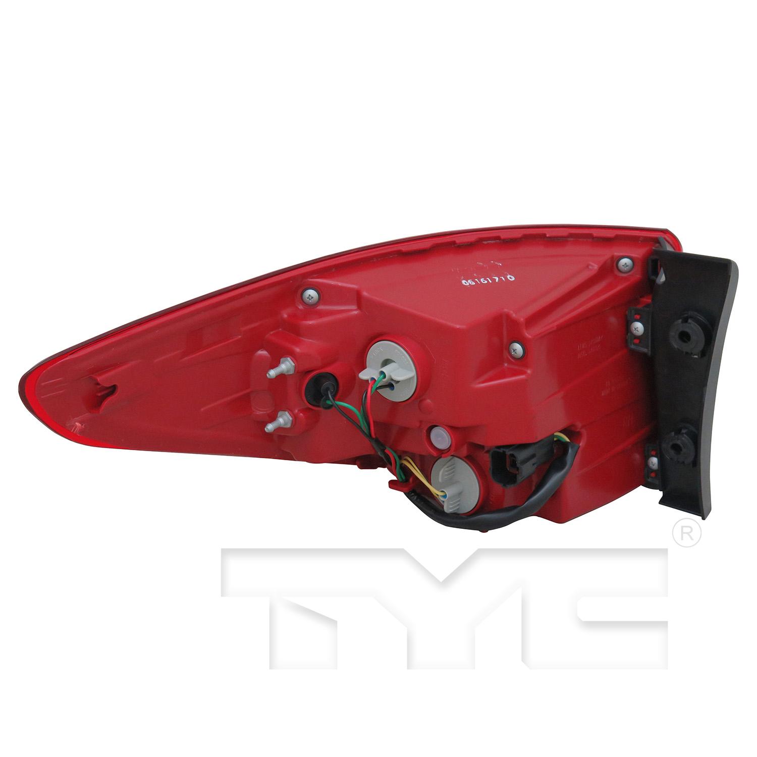 TYC 11693900 Tail Light Assembly product image 2 of 6