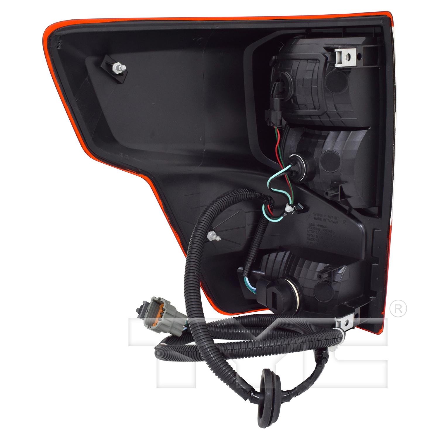 TYC 11697100 Tail Light Assembly product image 2 of 6