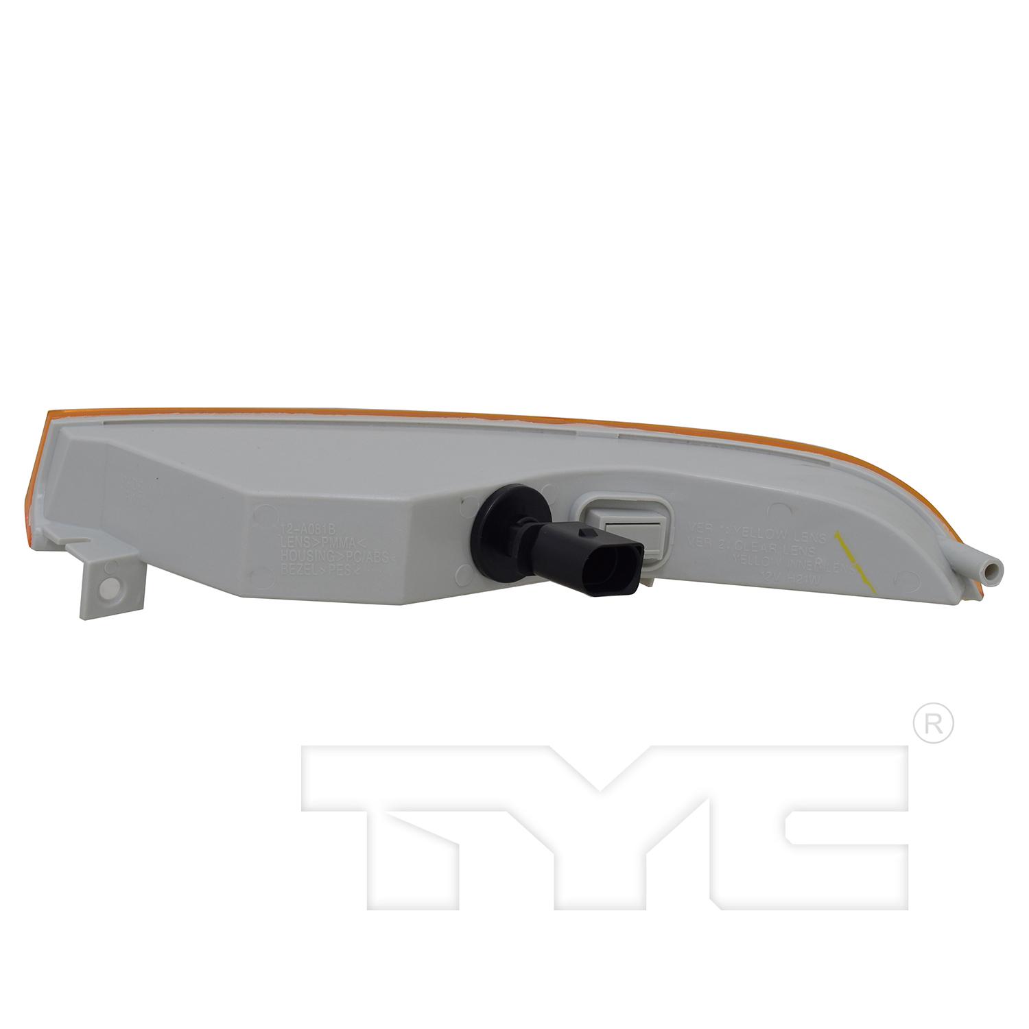 TYC 120081009 Turn Signal Light Assembly product image 2 of 6