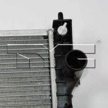 TYC 13186 - Radiator Assembly TYC 13186 Radiator product image 3 of 4