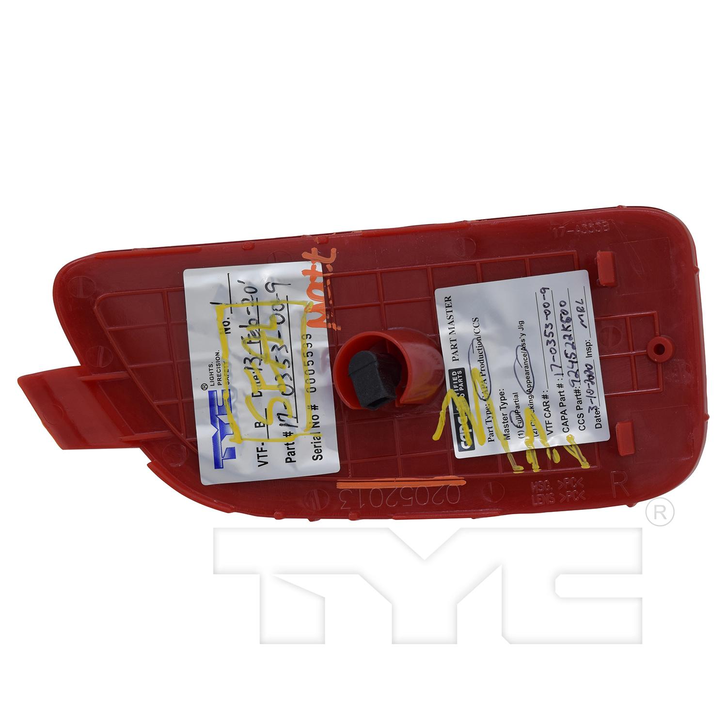 TYC 170353009 Reflector Assembly product image 2 of 6