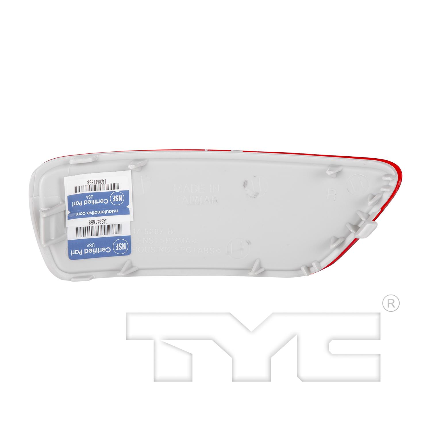 TYC 17528700 Reflector Assembly product image 2 of 4