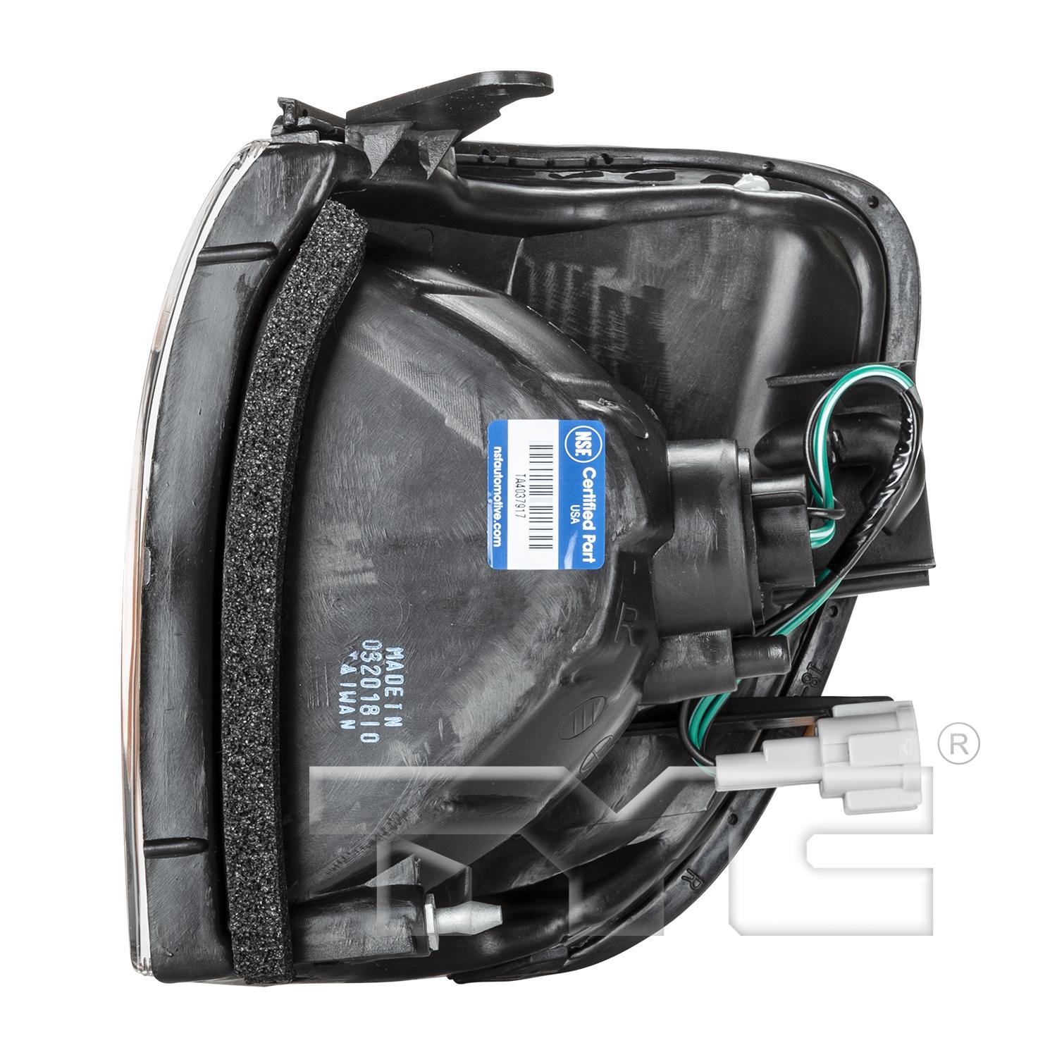 TYC 18554500 Turn Signal / Parking Light Assembly product image 4 of 6