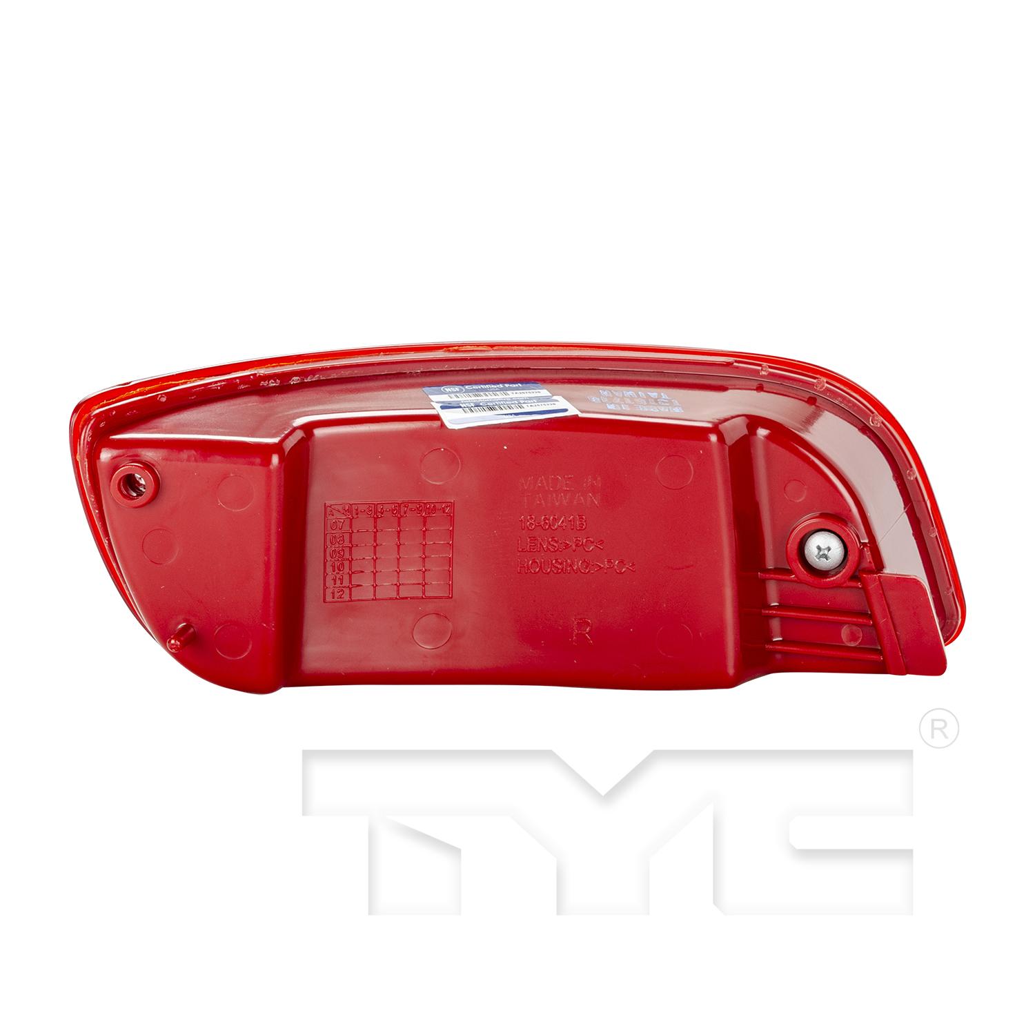 TYC 18604100 Reflector Assembly product image 2 of 6