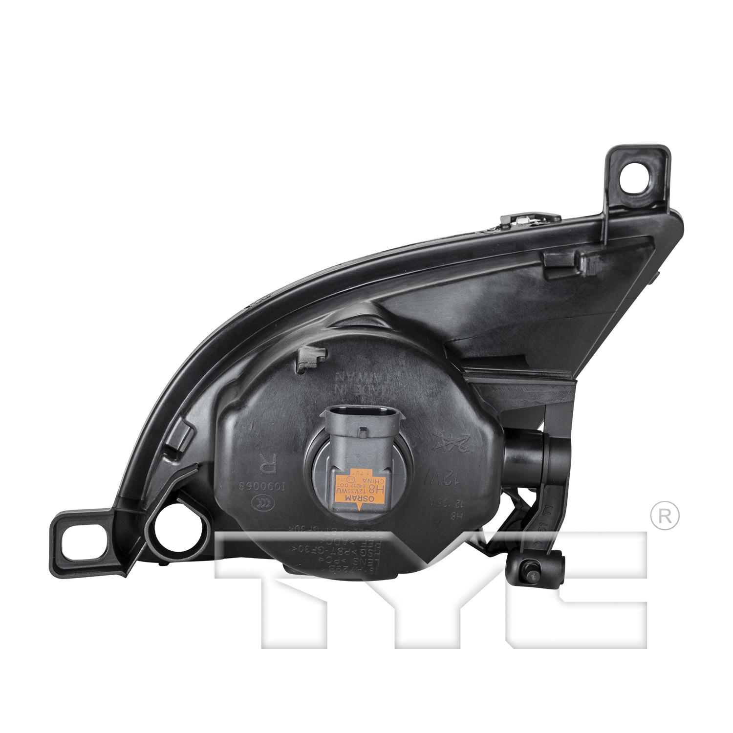 TYC 19072900 Fog Light Assembly product image 2 of 6