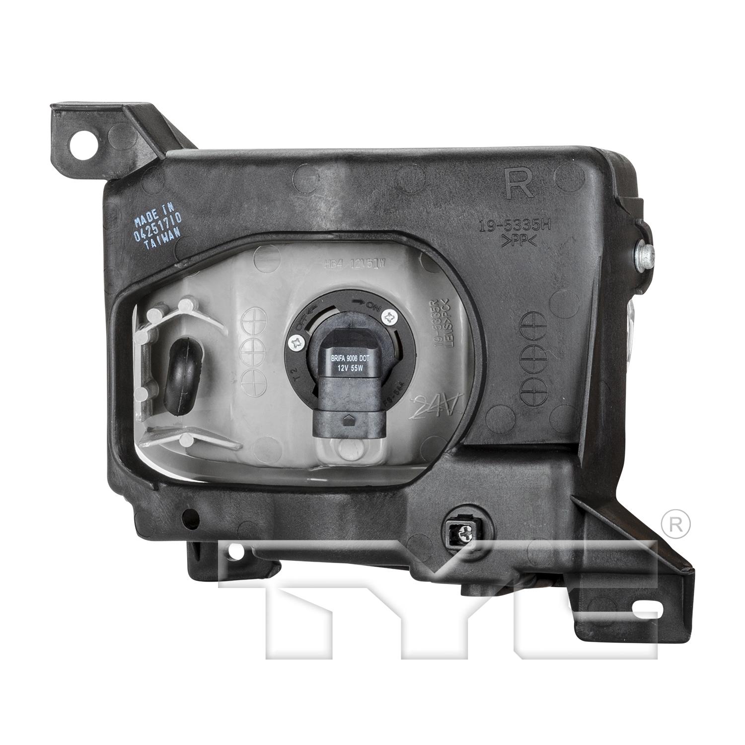 TYC 19533500 Fog Light Assembly product image 2 of 6