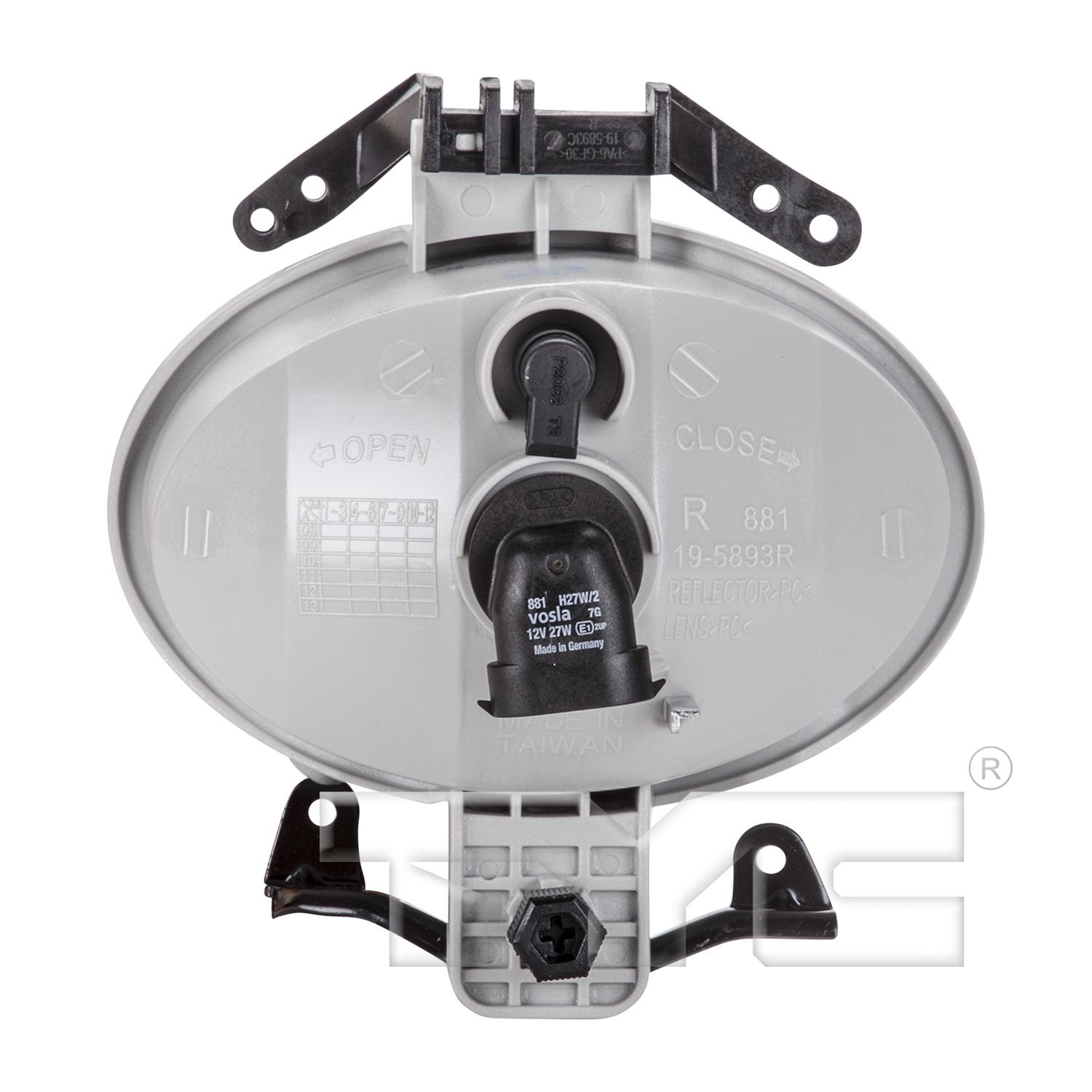 TYC 19589300 Fog Light Assembly product image 2 of 6