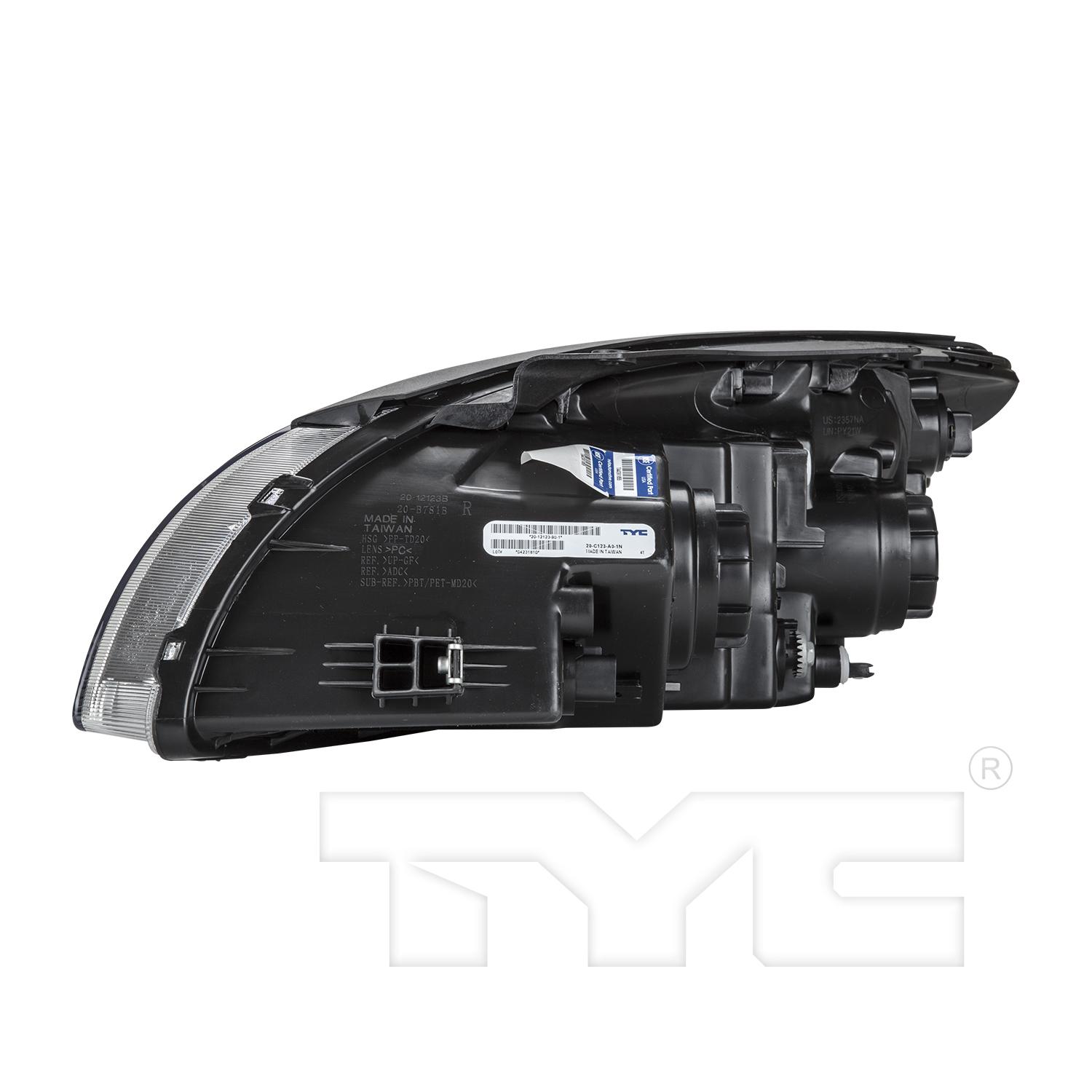 TYC 201212390 Headlight Assembly product image 4 of 6