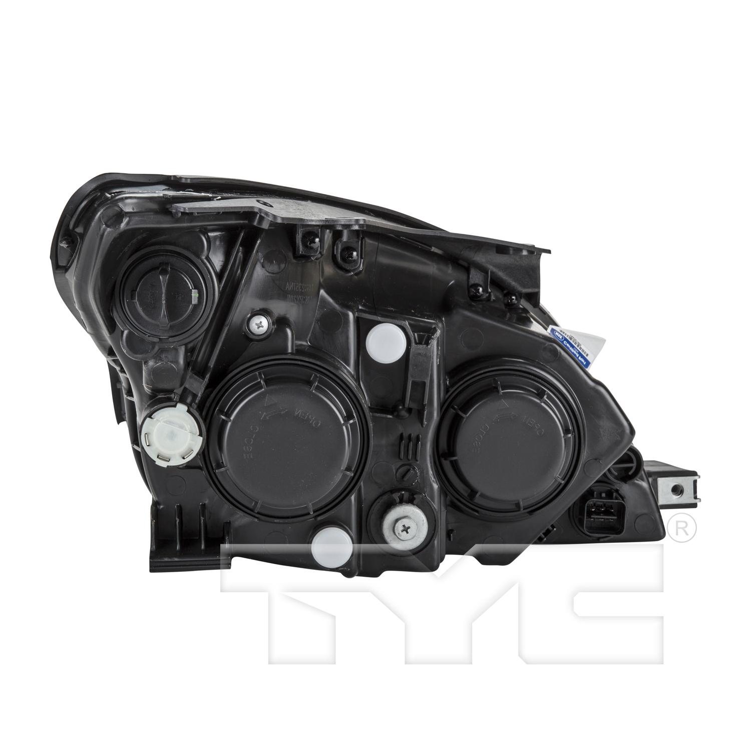 TYC 2012124909 Headlight Assembly product image 2 of 6