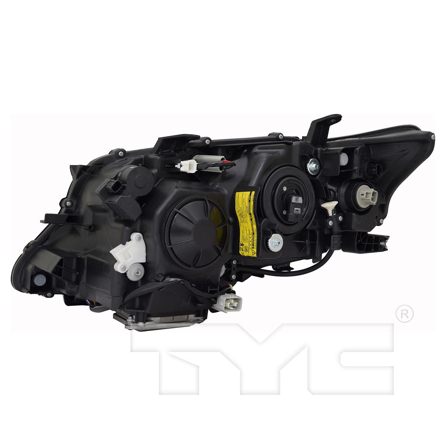 TYC 2012233009 Headlight Assembly product image 2 of 6