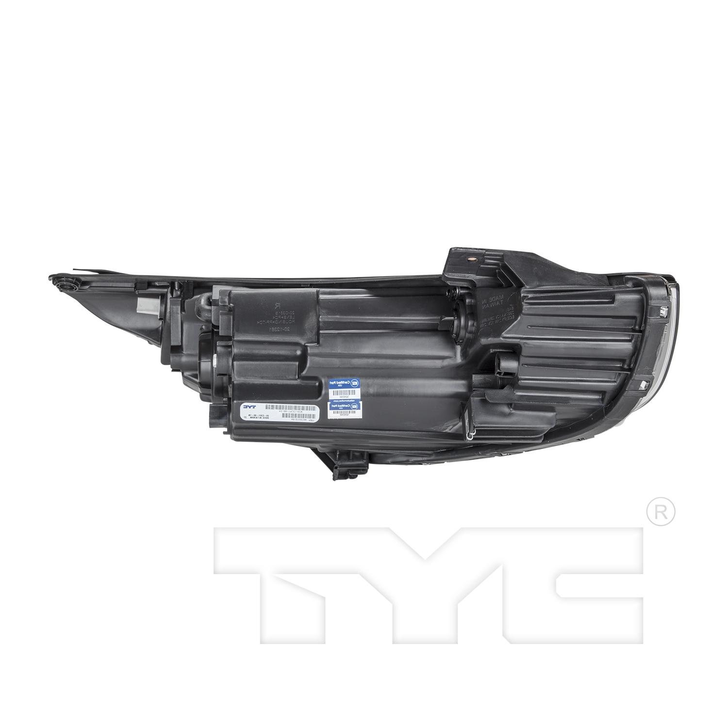 TYC 2012362009 Headlight Assembly product image 4 of 6
