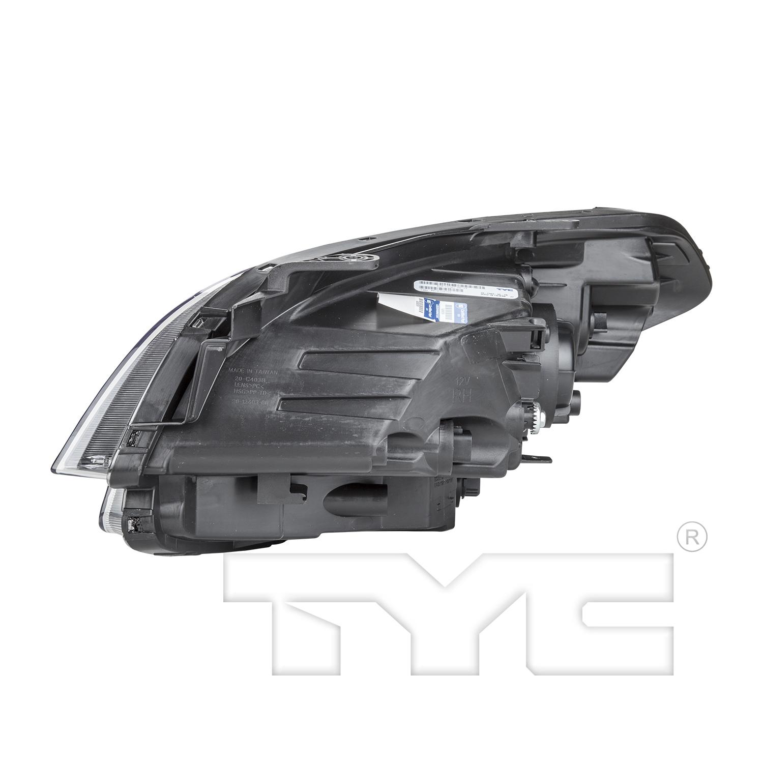 TYC 2012403009 Headlight Assembly product image 4 of 6