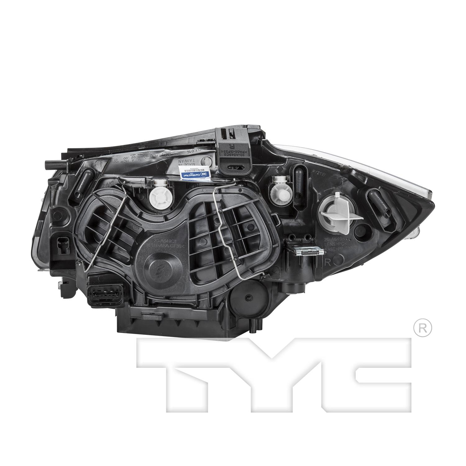 TYC 2012489009 Headlight Assembly product image 2 of 6