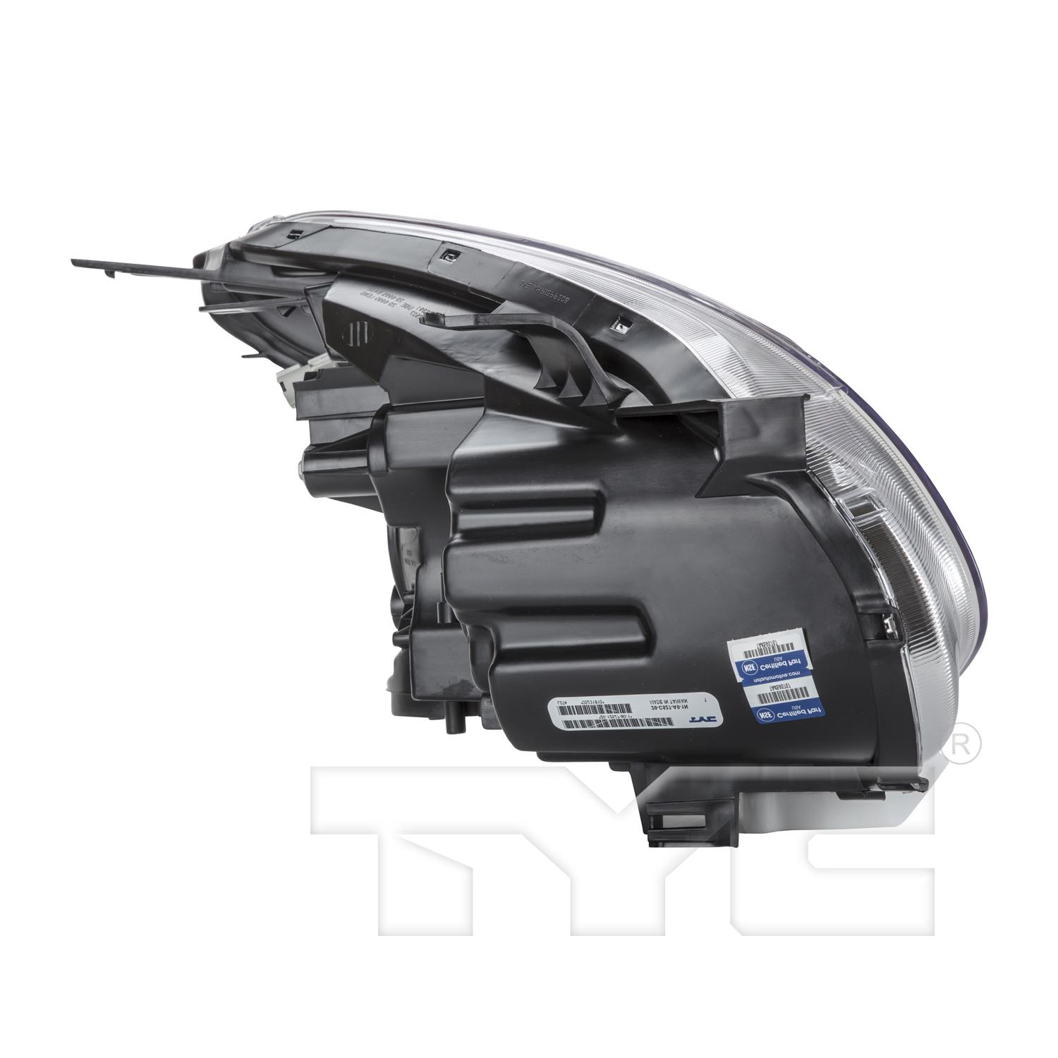 TYC 201252890 Headlight Assembly product image 4 of 6
