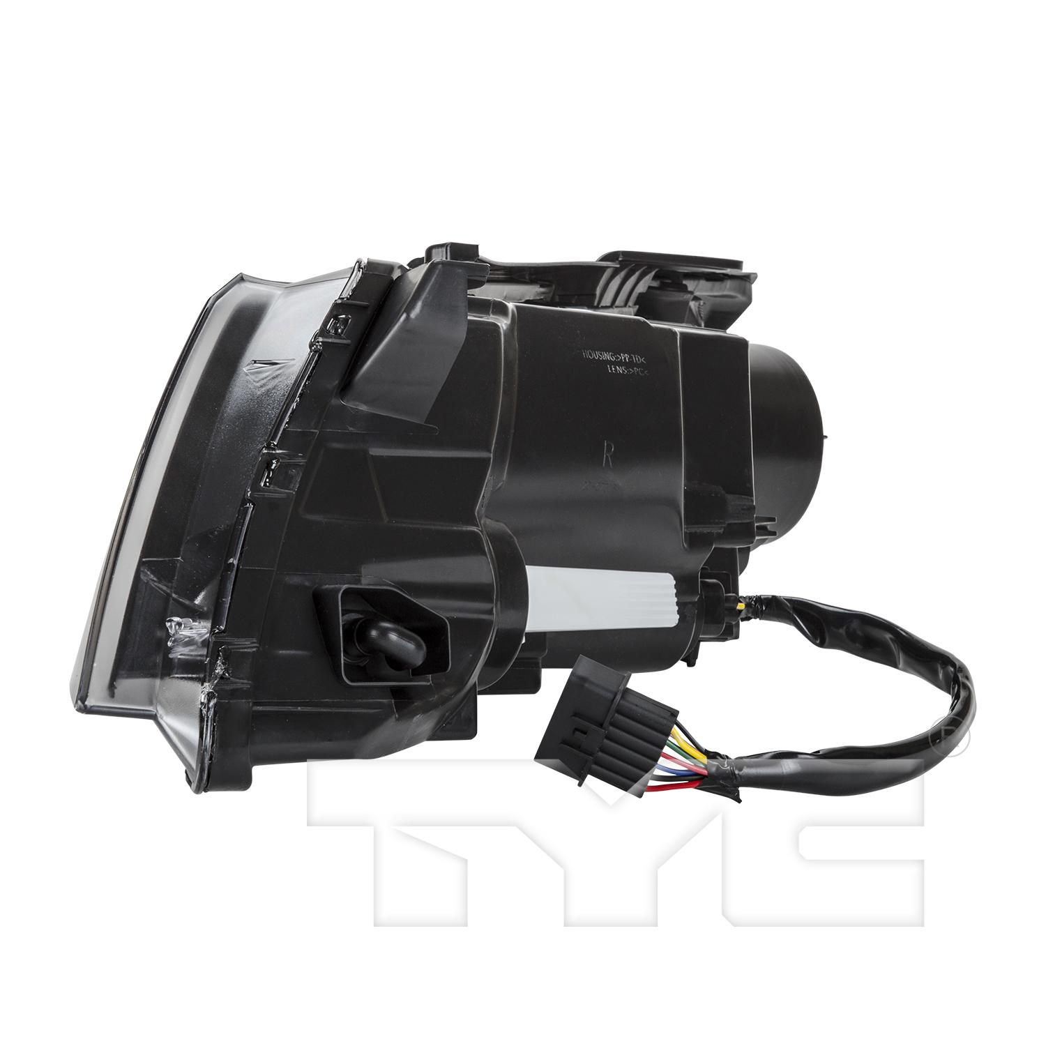 TYC 201273100 Headlight Assembly product image 4 of 6
