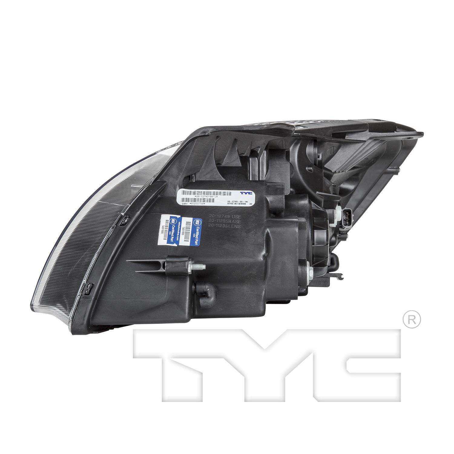 TYC 201274900 Headlight Assembly product image 4 of 6
