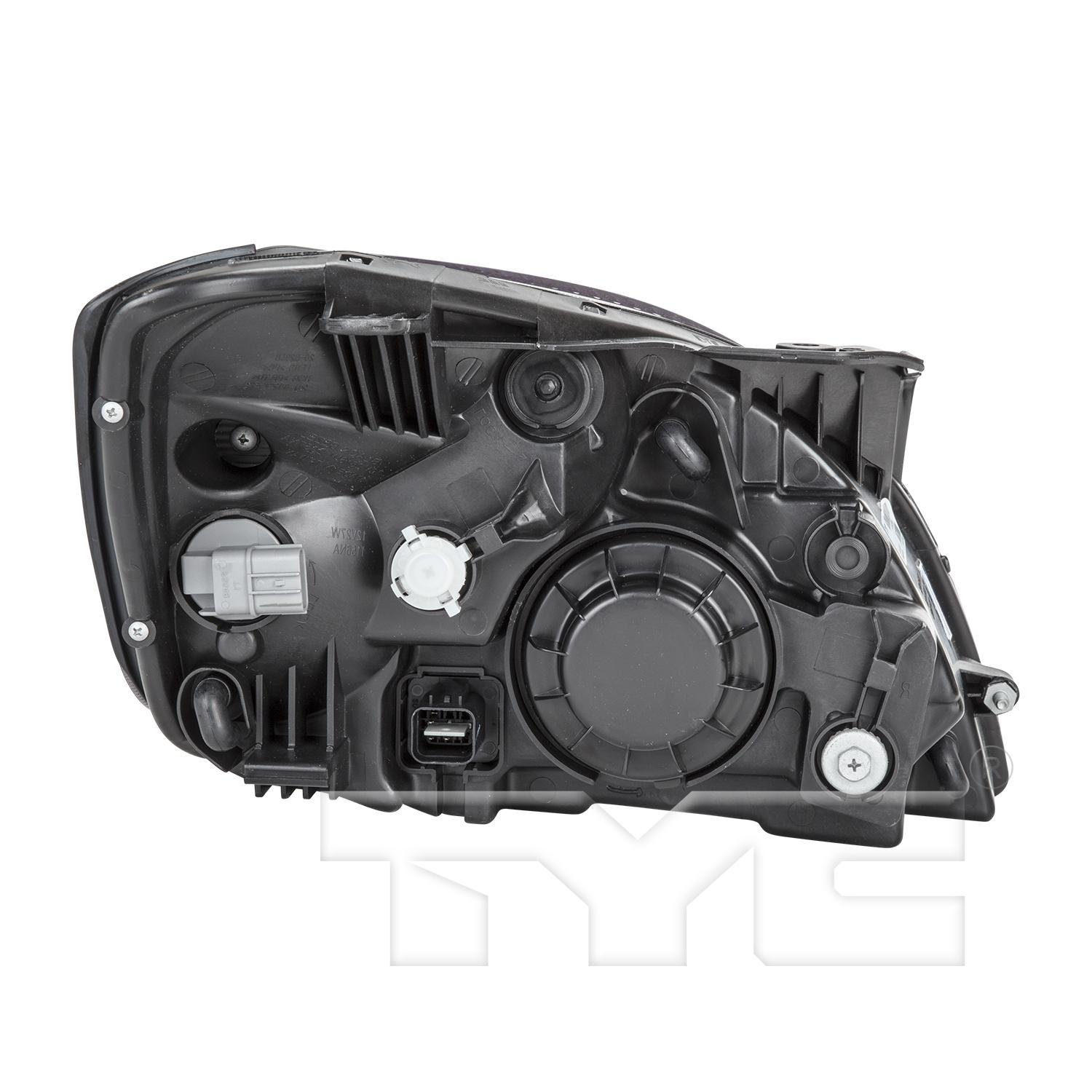 TYC 2012750009 Headlight Assembly product image 2 of 6