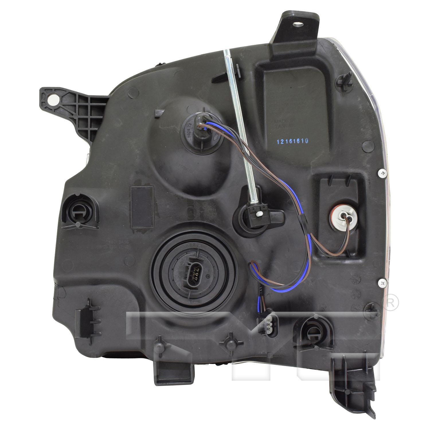 TYC 2015475009 Headlight Assembly product image 2 of 6