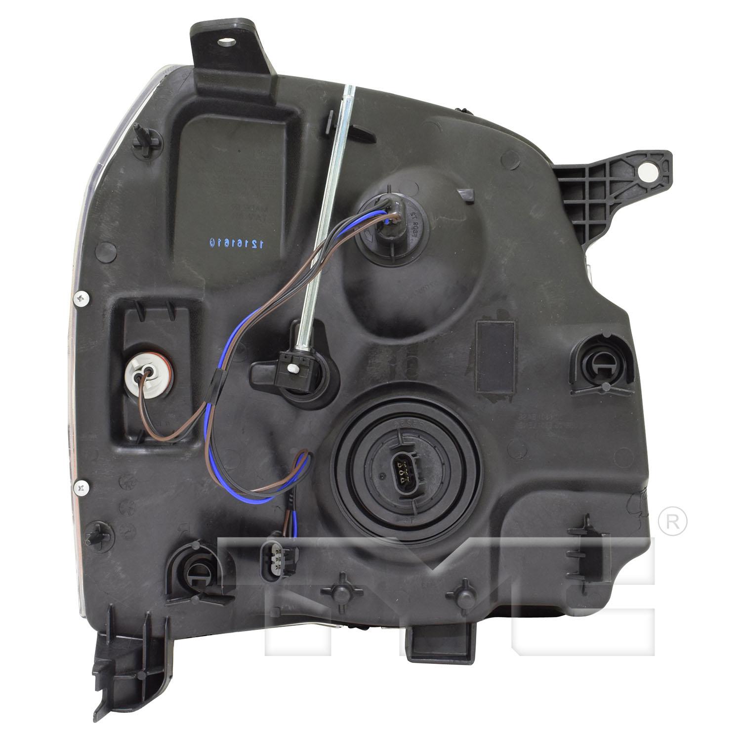 TYC 2015476009 Headlight Assembly product image 2 of 6