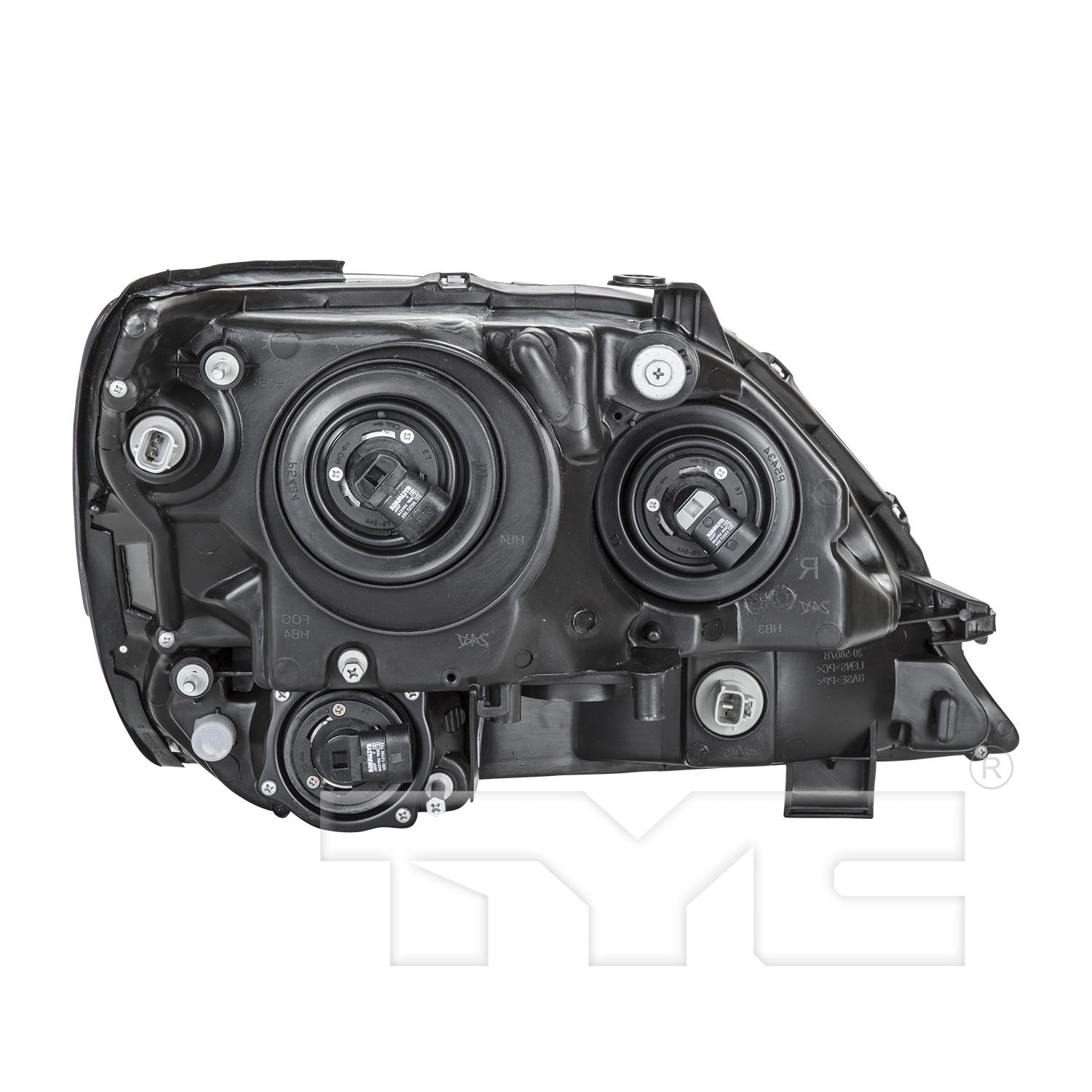 TYC 20580800 Headlight Assembly product image 2 of 6