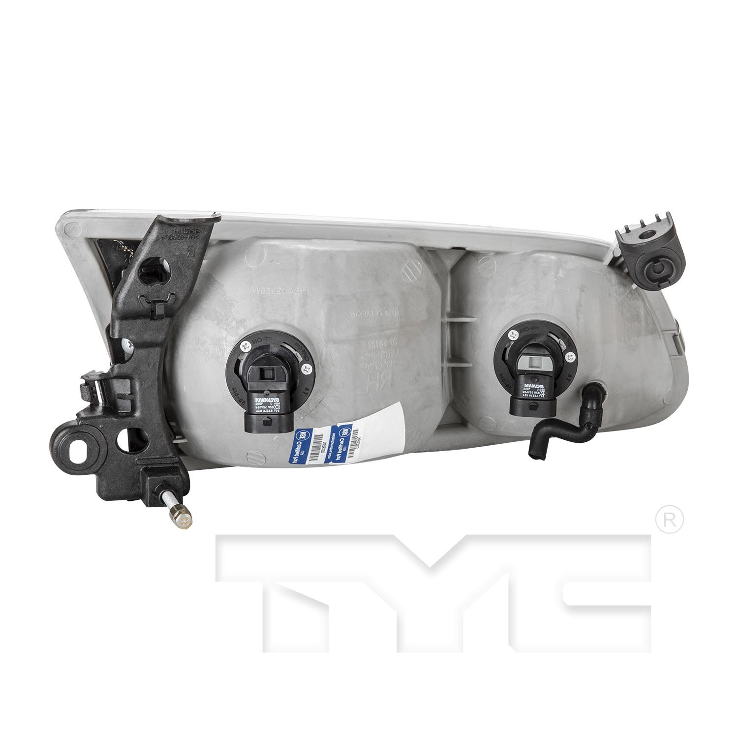 TYC 205812009 Headlight Assembly product image 2 of 6
