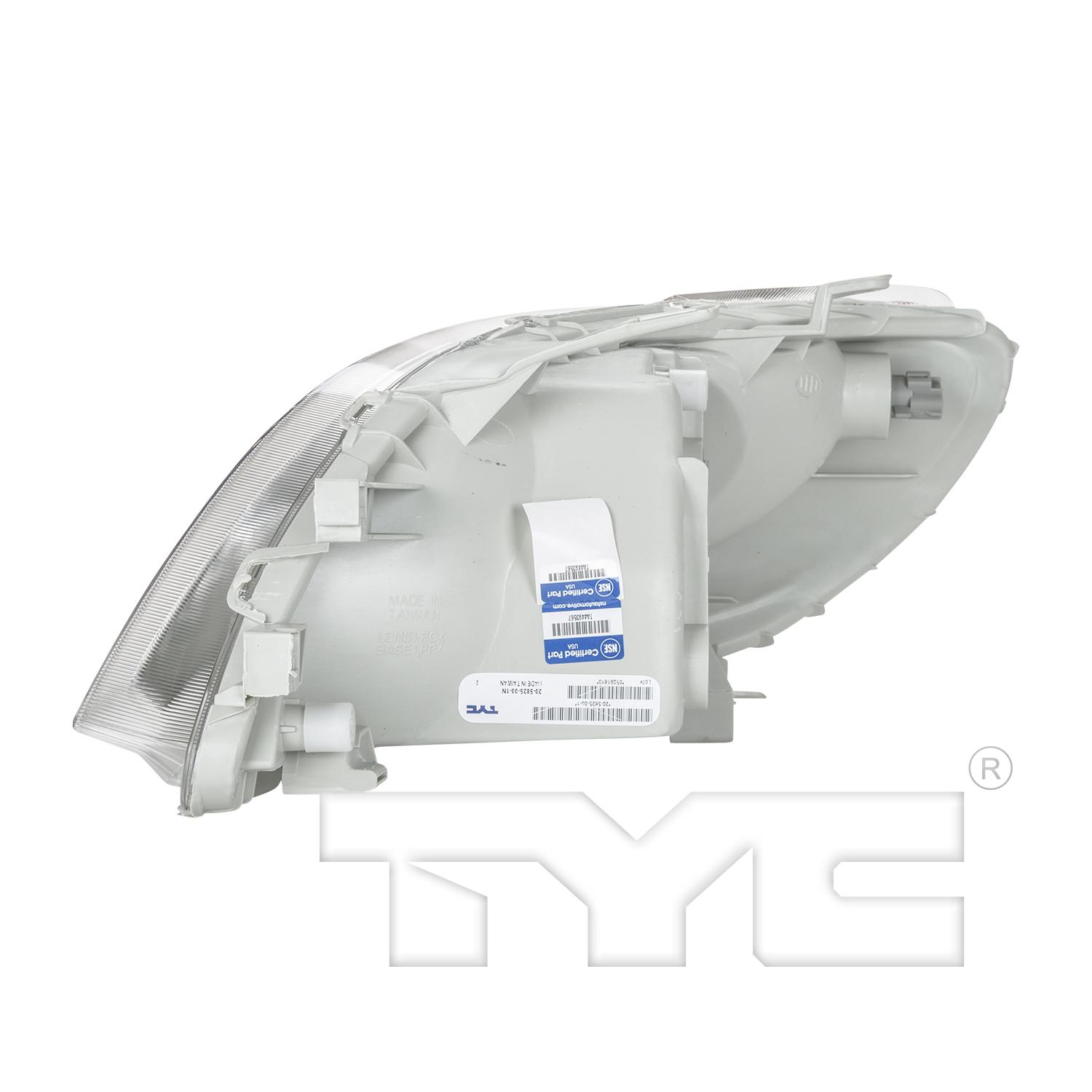 TYC 20582500 Headlight Assembly product image 4 of 6